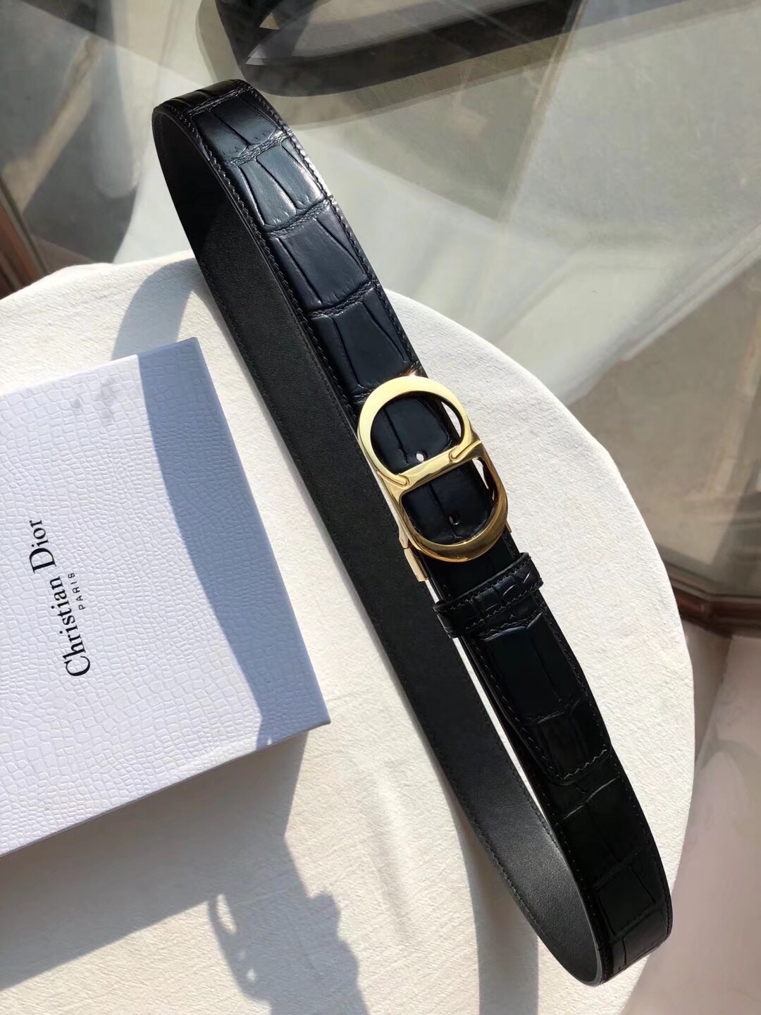 Dior A貨 男款 CD老花皮帶 黑銀扣設計 精品百搭腰帶| 13 Dior A貨 男款 CD老花皮帶 黑銀扣設計 精品百搭腰帶