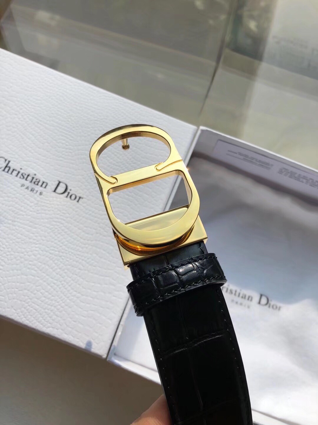Dior A貨 男款 CD老花皮帶 黑銀扣設計 精品百搭腰帶| 12 Dior A貨 男款 CD老花皮帶 黑銀扣設計 精品百搭腰帶