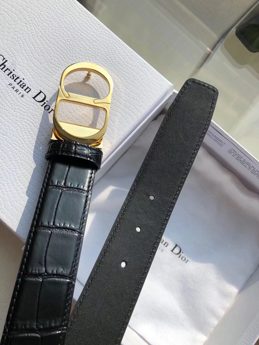 Dior A貨 男款 CD老花皮帶 黑銀扣設計 精品百搭腰帶| 11 Dior A貨 男款 CD老花皮帶 黑銀扣設計 精品百搭腰帶