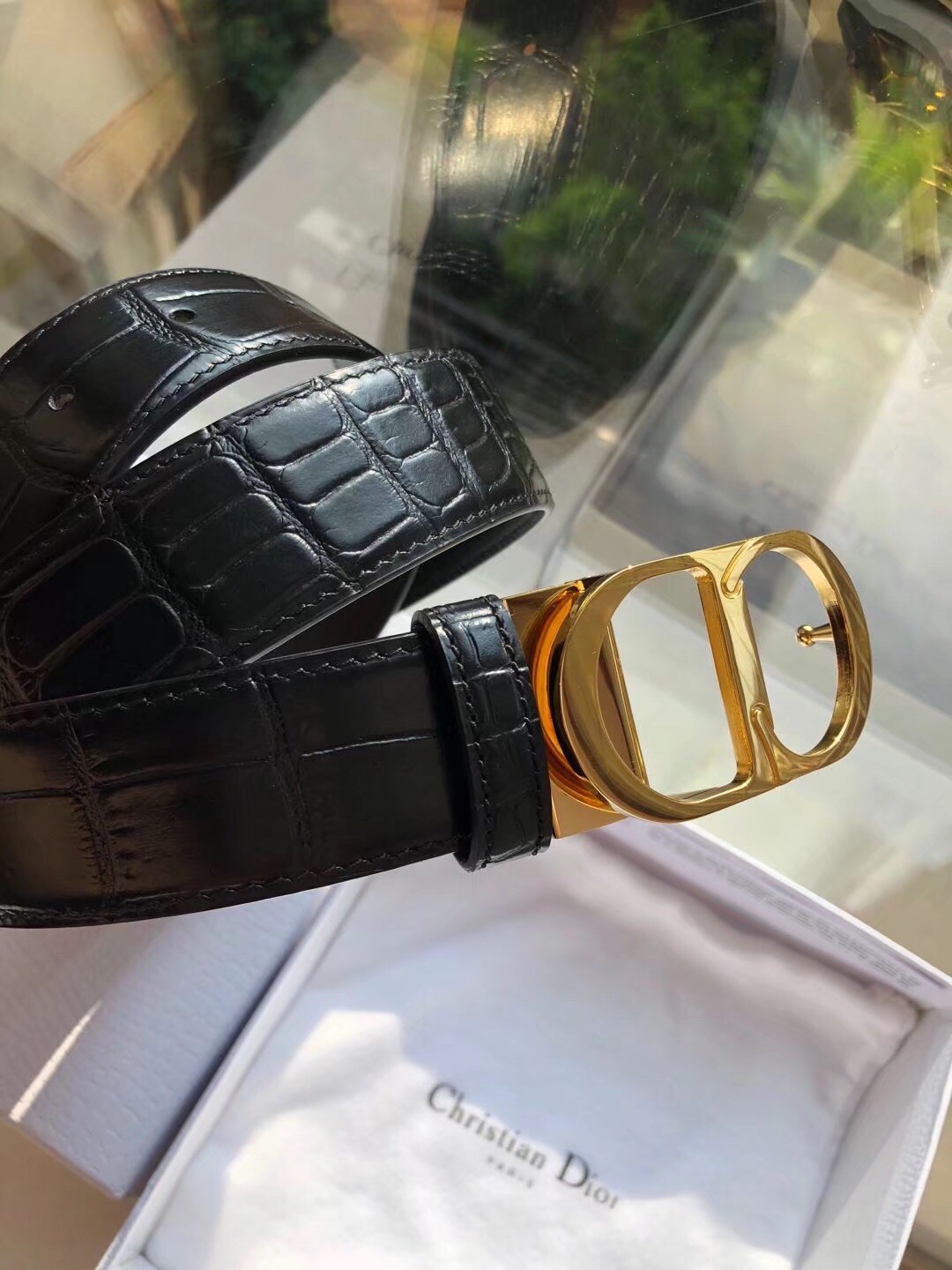 Dior A貨 男款 CD老花皮帶 黑銀扣設計 精品百搭腰帶| 10 Dior A貨 男款 CD老花皮帶 黑銀扣設計 精品百搭腰帶