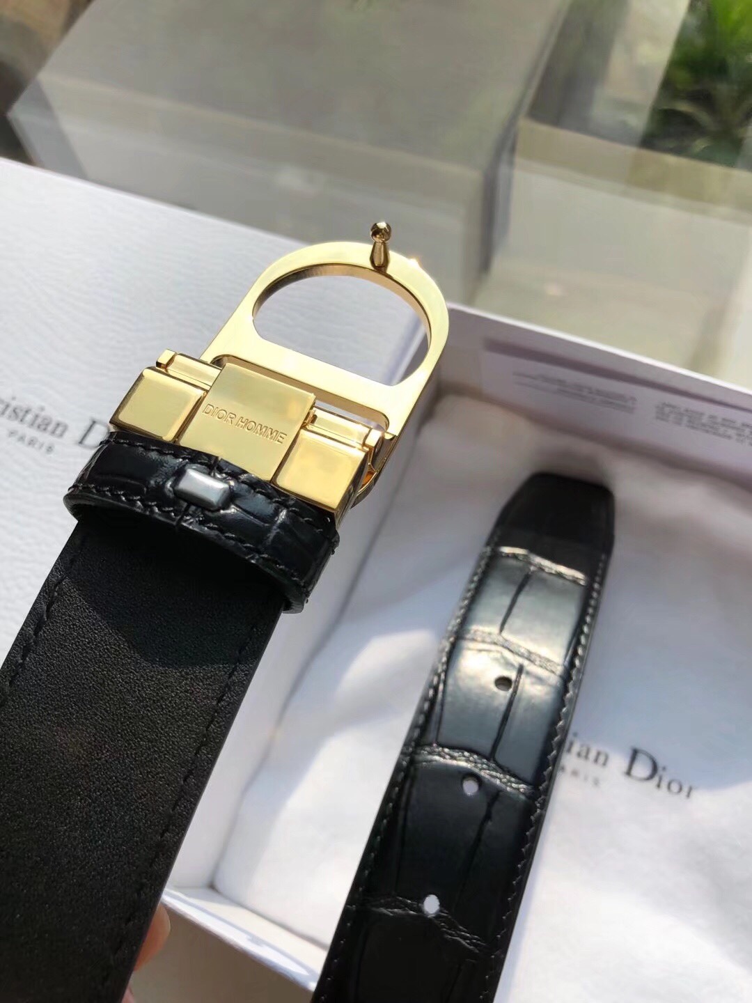 Dior A貨 男款 CD老花皮帶 黑銀扣設計 精品百搭腰帶| 9 Dior A貨 男款 CD老花皮帶 黑銀扣設計 精品百搭腰帶