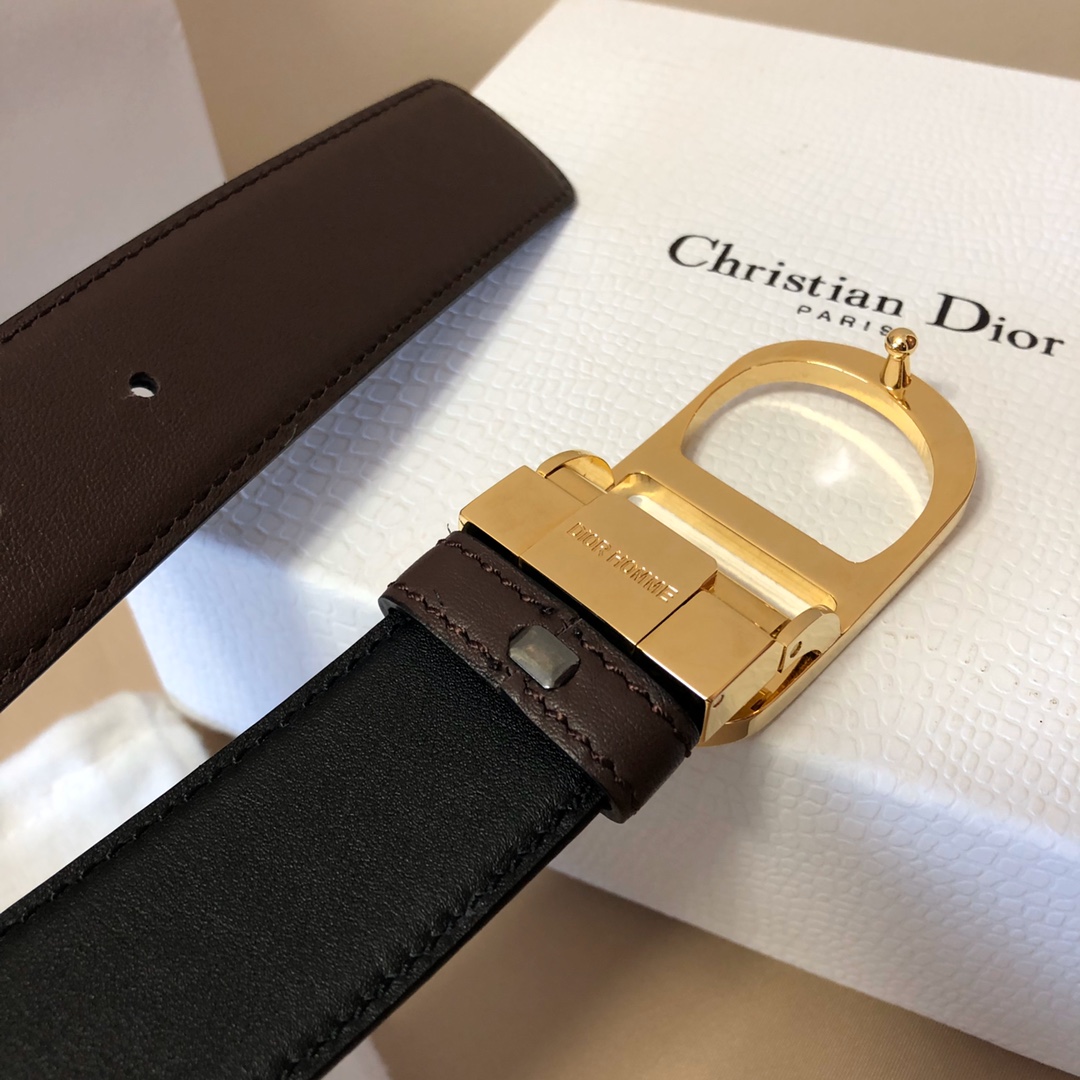 Dior 原單 男款 Oblique老花帆布皮帶 銀色CD扣 精品百搭腰帶| 8 Dior 原單 男款 Oblique老花帆布皮帶 銀色CD扣 精品百搭腰帶