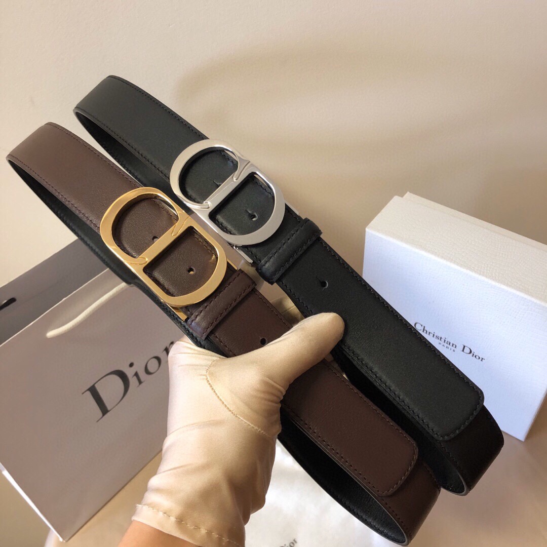 Dior 原單 男款 Oblique老花帆布皮帶 銀色CD扣 精品百搭腰帶| 7 Dior 原單 男款 Oblique老花帆布皮帶 銀色CD扣 精品百搭腰帶