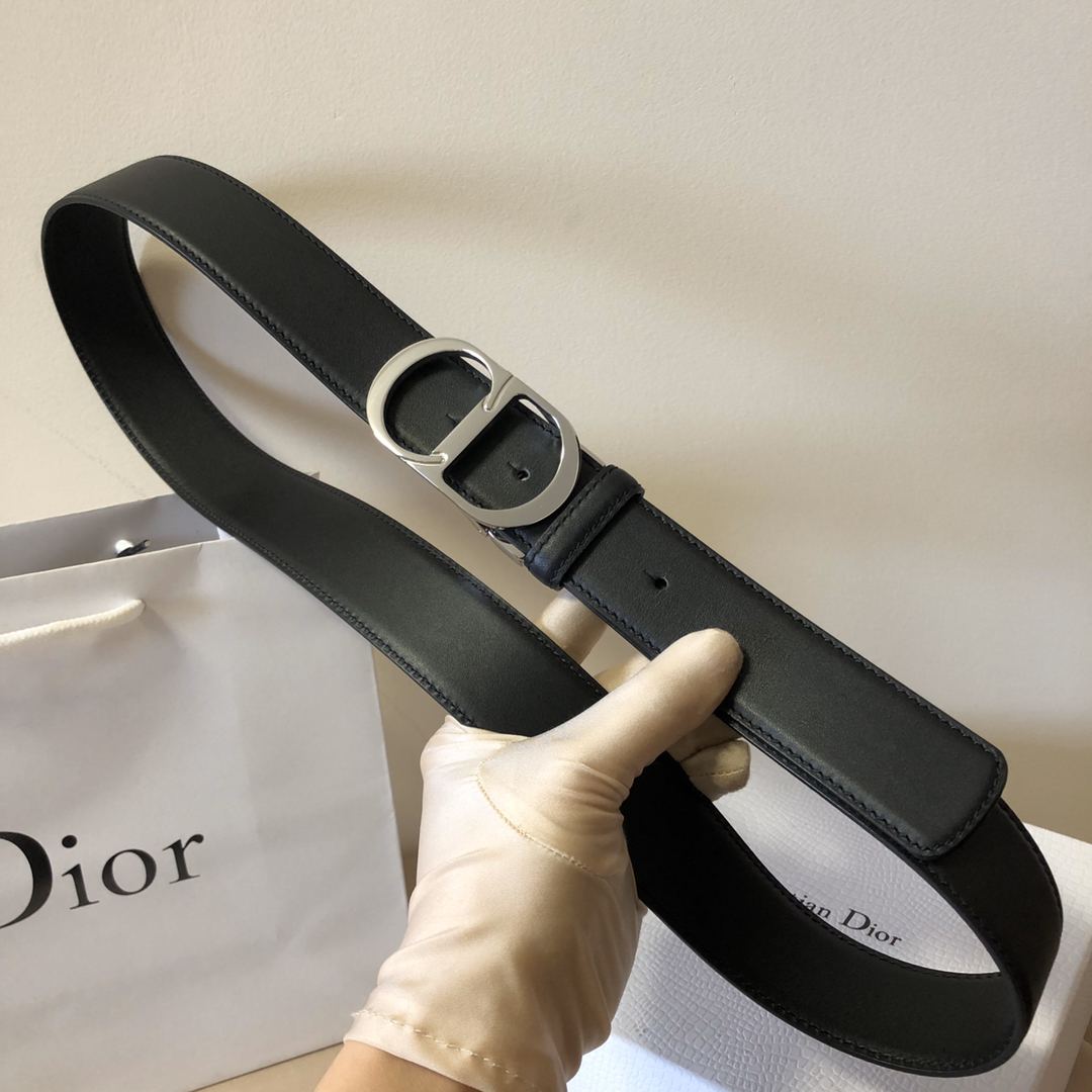 Dior 高仿 男款 Oblique老花帆布皮帶 黑色CD扣 潮流百搭款| 13 Dior 高仿 男款 Oblique老花帆布皮帶 黑色CD扣 潮流百搭款