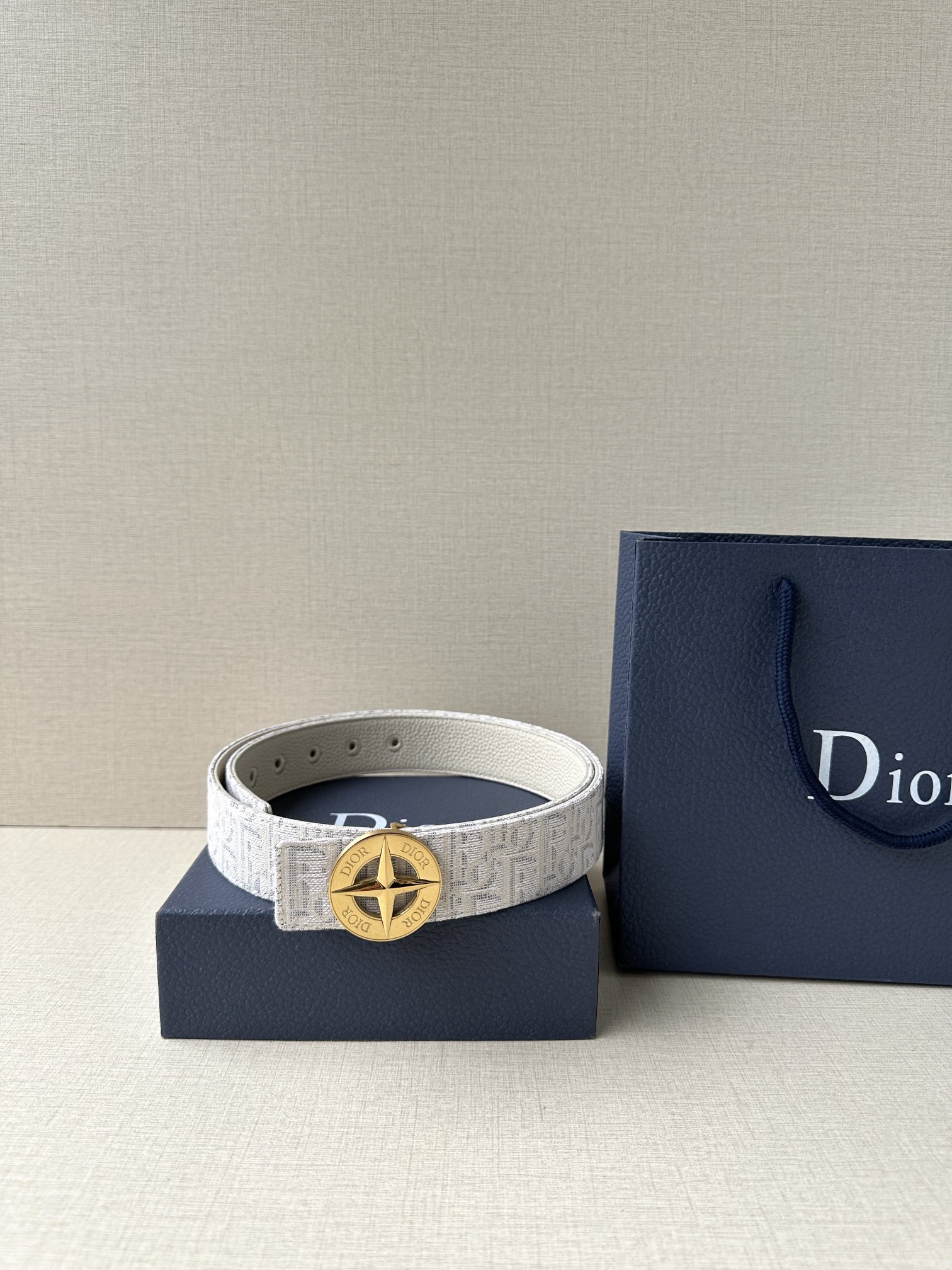 Dior 一比一 男款 Oblique老花帆布皮帶 黑色星盤扣 經典潮流款| 11 Dior 一比一 男款 Oblique老花帆布皮帶 黑色星盤扣 經典潮流款