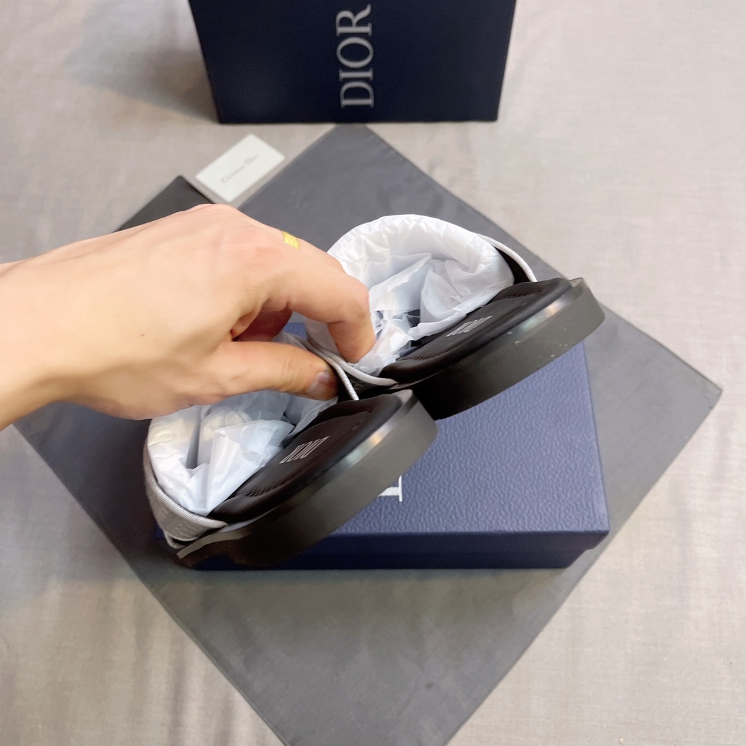Dior 高仿 男款 Oblique交叉拖鞋 百搭休閒款| 7 Dior 高仿 男款 Oblique交叉拖鞋 百搭休閒款
