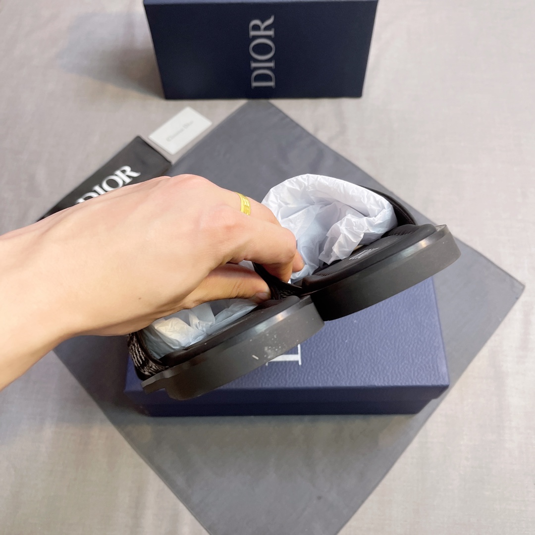 Dior A貨 男款 Oblique老花拖鞋 經典休閒百搭款| 7 Dior A貨 男款 Oblique老花拖鞋 經典休閒百搭款