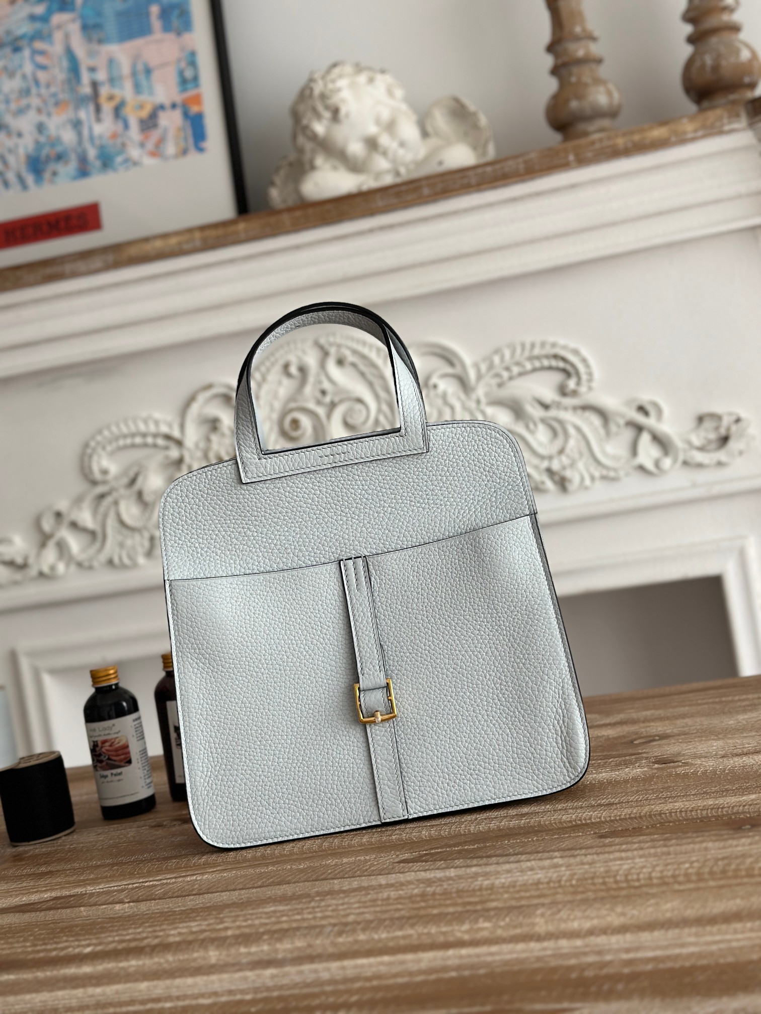 Hermes 高仿 女款 Halzan 手提斜背包 灰色輕奢款| 10 Hermes 高仿 女款 Halzan 手提斜背包 灰色輕奢款