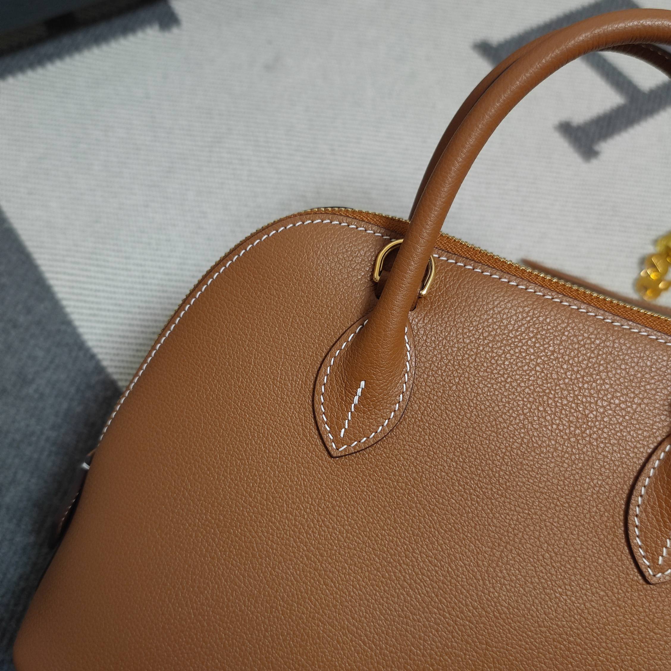 Hermes 高仿 女款 Bolide 手提包 焦糖棕經典百搭款| 9 Hermes 高仿 女款 Bolide 手提包 焦糖棕經典百搭款