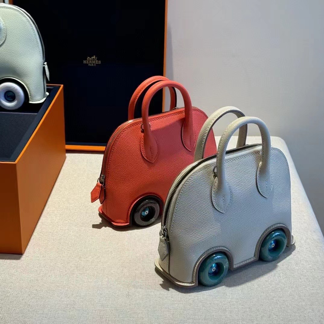 Hermes 高仿 女款 小汽車造型手提包 橘色可愛款| 7 Hermes 高仿 女款 小汽車造型手提包 橘色可愛款