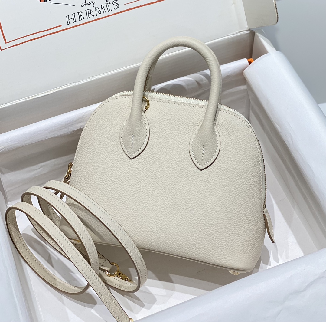 Hermes 一比一 女款 Bolide 手提包 奶油白簡約輕奢款| 14 Hermes 一比一 女款 Bolide 手提包 奶油白簡約輕奢款