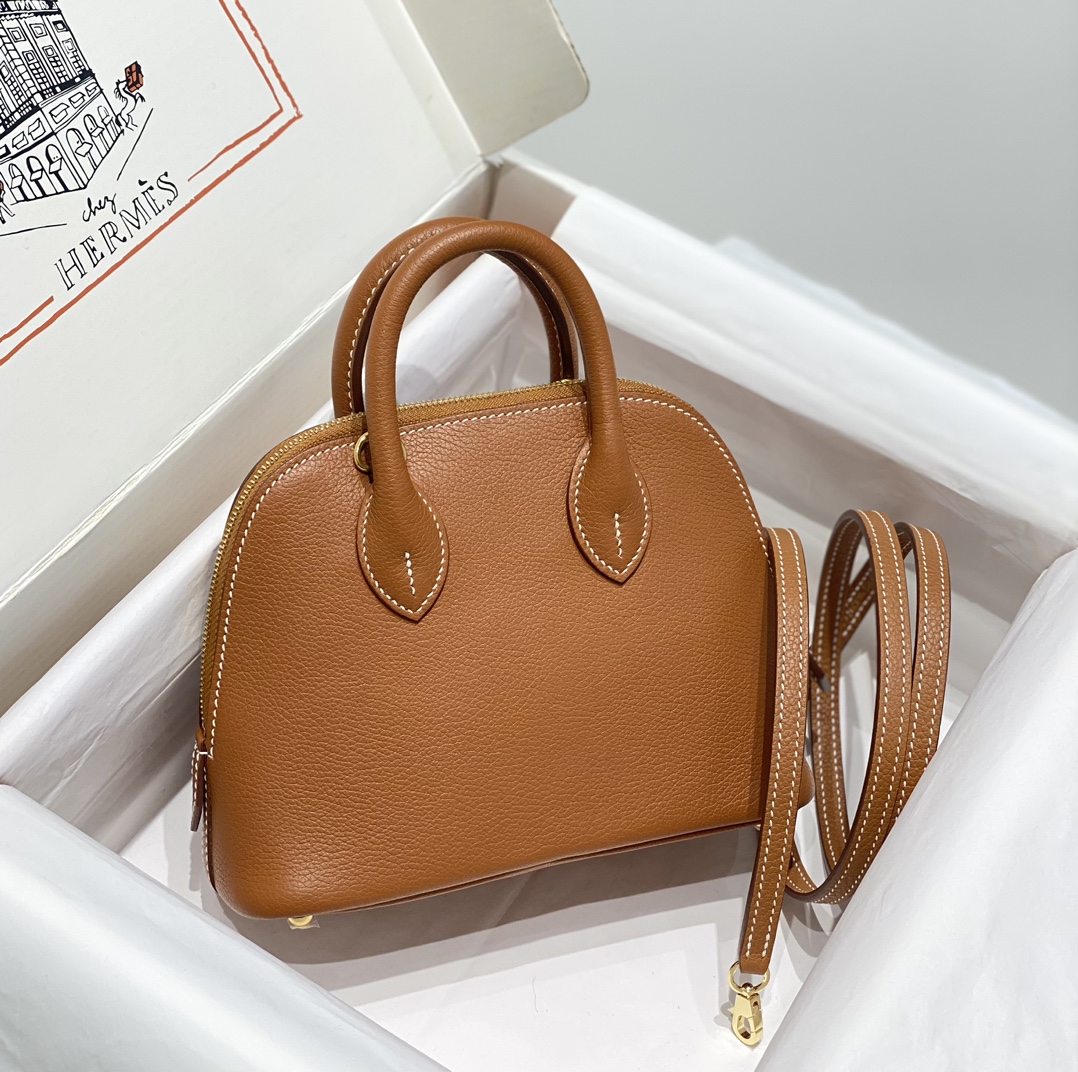 Hermes 原單 女款 Bolide 手提包 焦糖棕百搭通勤款| 14 Hermes 原單 女款 Bolide 手提包 焦糖棕百搭通勤款