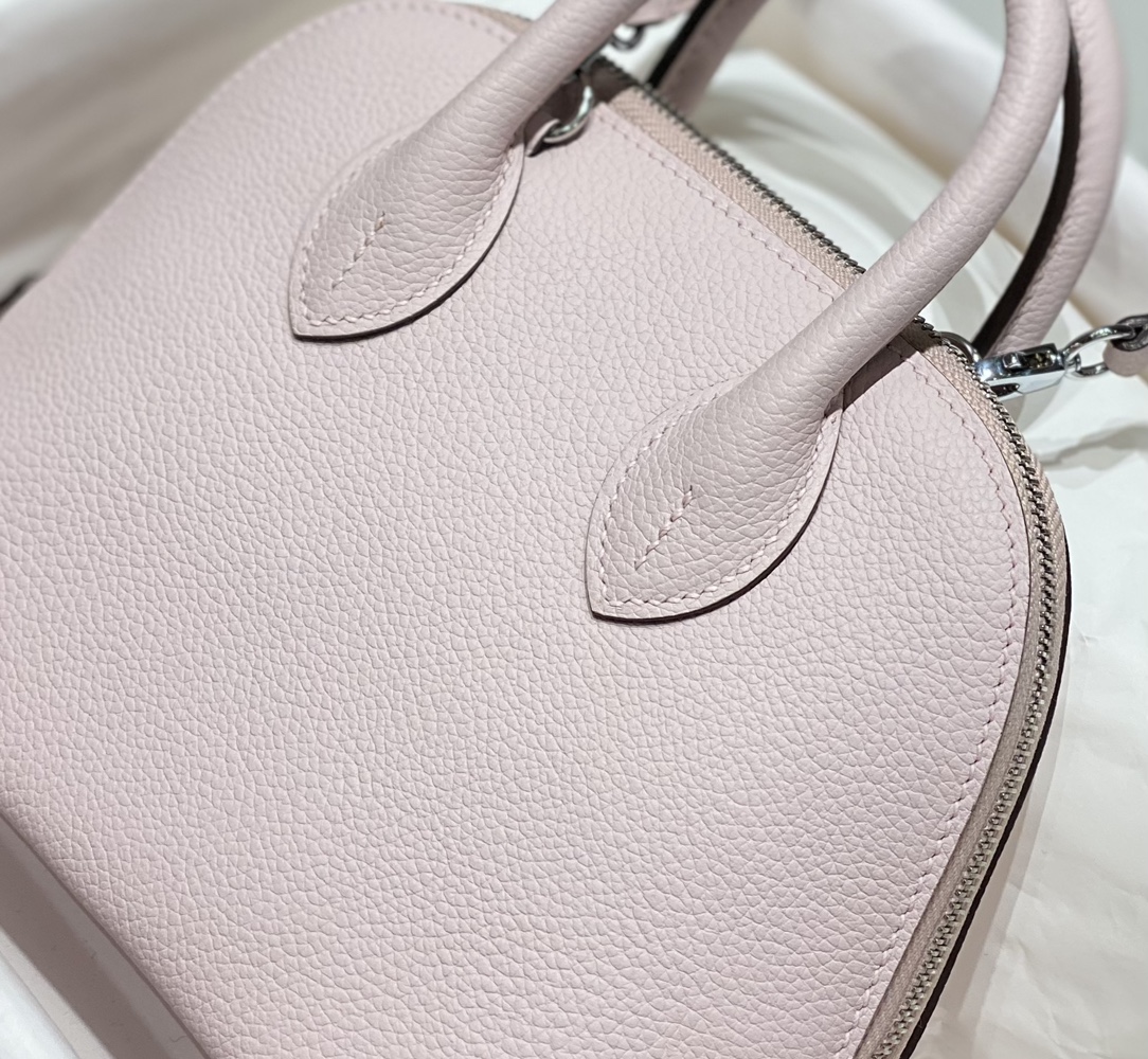 Hermes 高仿 女款 Bolide 手提斜背包 櫻花粉氣質款| 11 Hermes 高仿 女款 Bolide 手提斜背包 櫻花粉氣質款