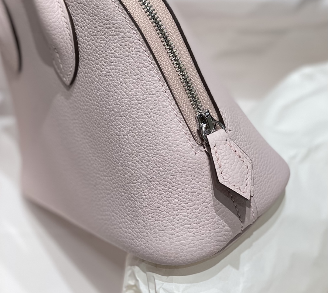 Hermes 高仿 女款 Bolide 手提斜背包 櫻花粉氣質款| 9 Hermes 高仿 女款 Bolide 手提斜背包 櫻花粉氣質款