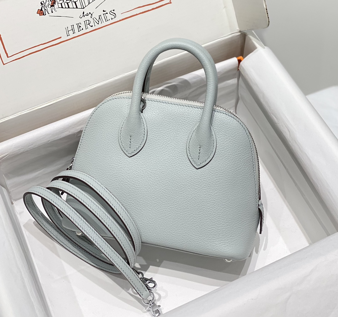 Hermes 原單 女款 Bolide 手提包 冰川藍輕奢款| 14 Hermes 原單 女款 Bolide 手提包 冰川藍輕奢款