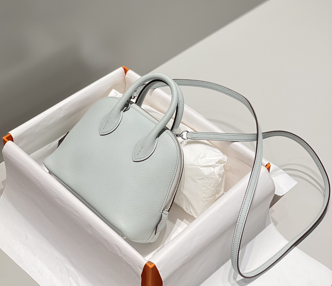 Hermes 原單 女款 Bolide 手提包 冰川藍輕奢款| 13 Hermes 原單 女款 Bolide 手提包 冰川藍輕奢款