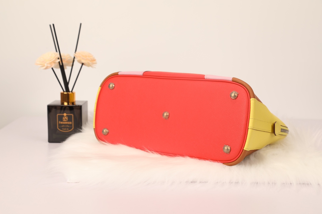 Hermes 高仿 女款 Bolide 拼色手提包 彩虹設計款| 11 Hermes 高仿 女款 Bolide 拼色手提包 彩虹設計款