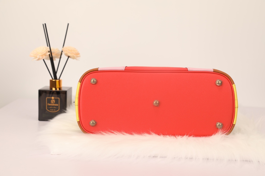 Hermes 高仿 女款 Bolide 拼色手提包 彩虹設計款| 9 Hermes 高仿 女款 Bolide 拼色手提包 彩虹設計款