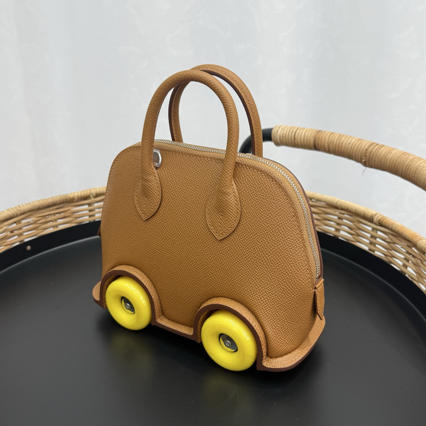 Hermes 高仿 女款 Mini Bolide 小車包 焦糖棕可愛設計款| 13 Hermes 高仿 女款 Mini Bolide 小車包 焦糖棕可愛設計款