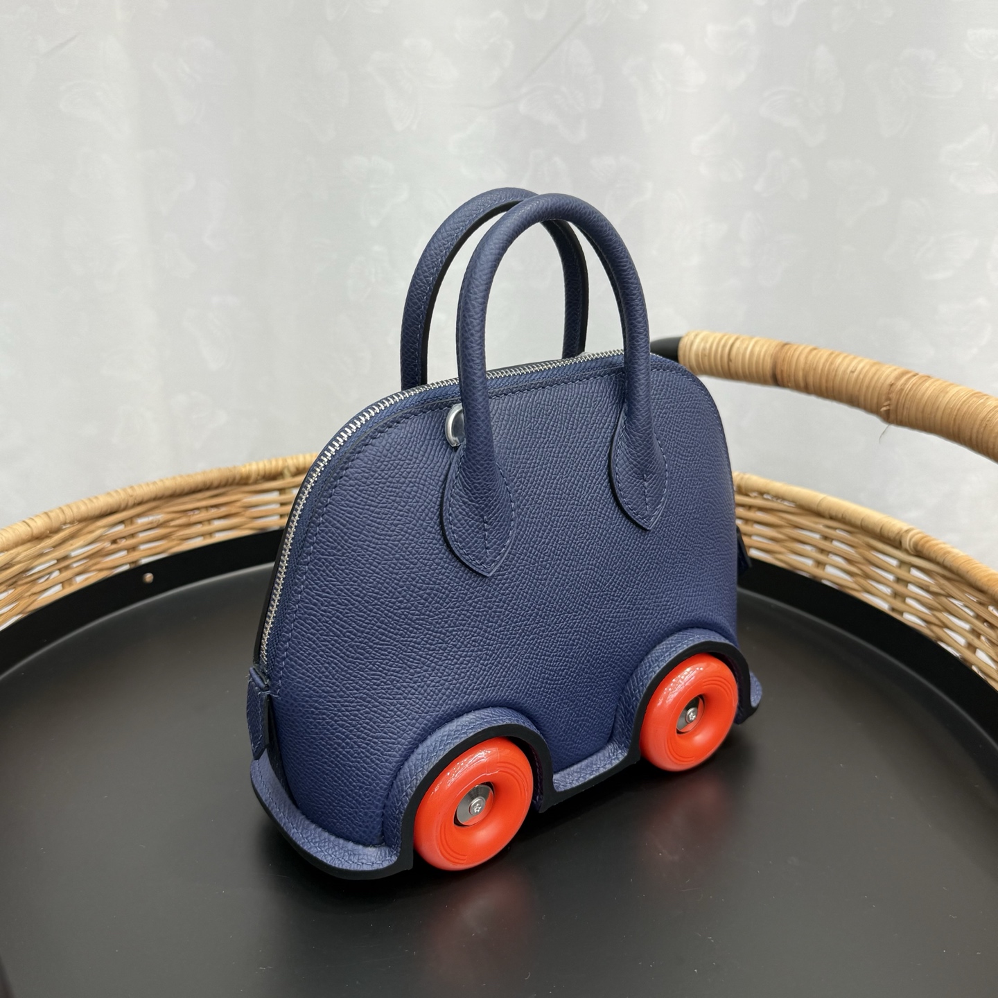 Hermes 一比一 女款 Mini Bolide 小車包 深藍紅輪潮流款| 14 Hermes 一比一 女款 Mini Bolide 小車包 深藍紅輪潮流款