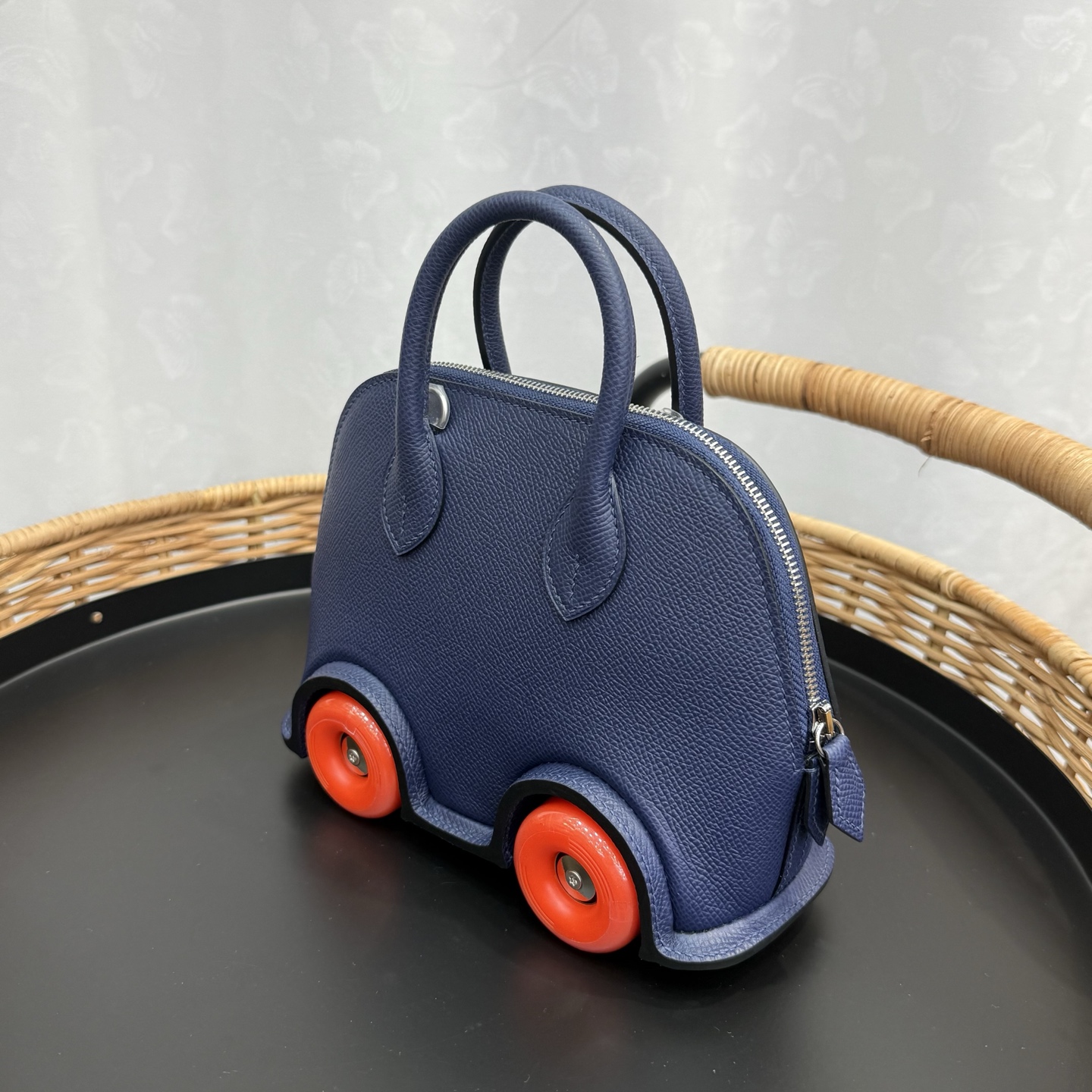 Hermes 一比一 女款 Mini Bolide 小車包 深藍紅輪潮流款| 13 Hermes 一比一 女款 Mini Bolide 小車包 深藍紅輪潮流款