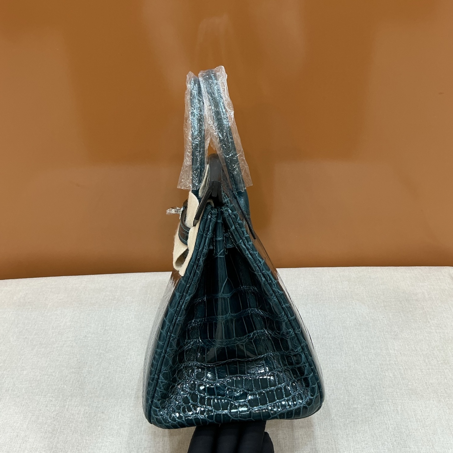 Hermes 一比一 女款 Birkin 鱷魚紋手提包 深綠奢華款| 11 Hermes 一比一 女款 Birkin 鱷魚紋手提包 深綠奢華款