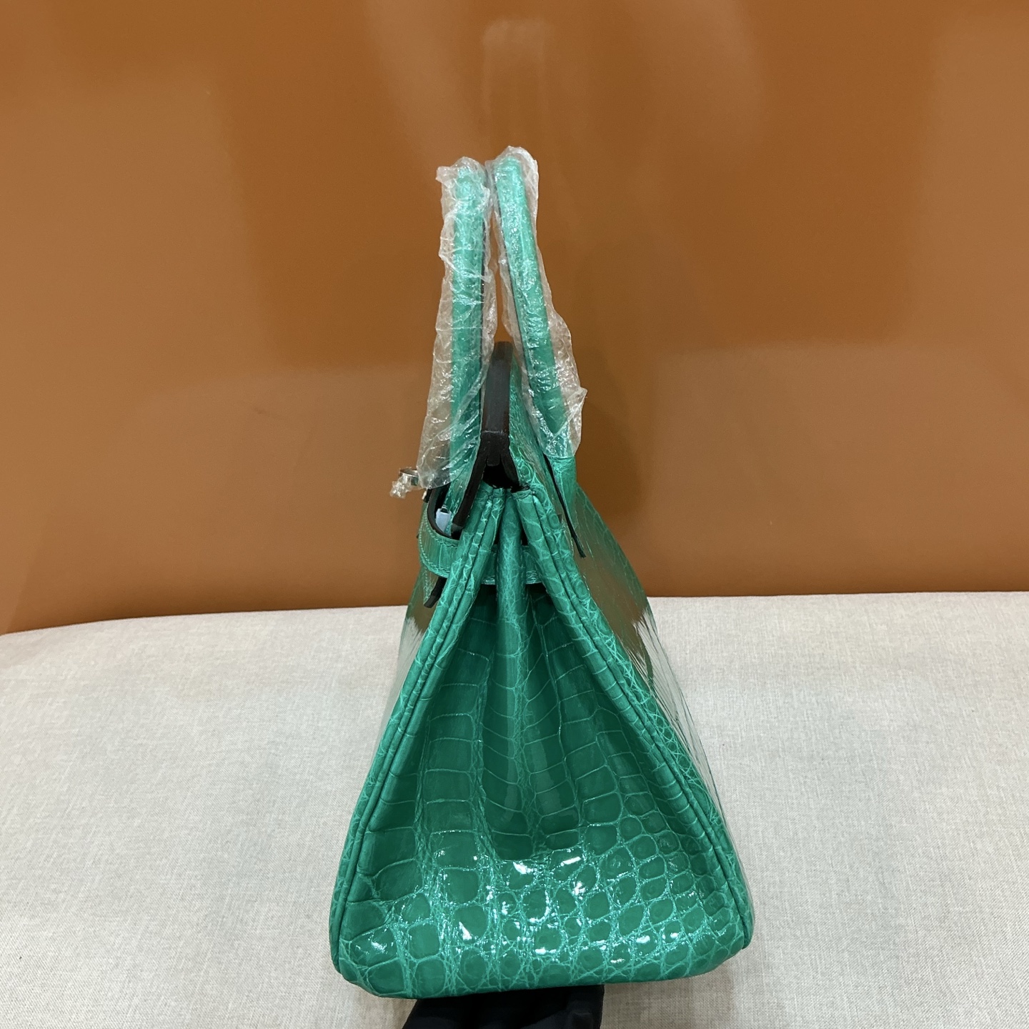 Hermes 一比一 女款 Birkin 鱷魚紋手提包 綠松石潮流款| 12 Hermes 一比一 女款 Birkin 鱷魚紋手提包 綠松石潮流款