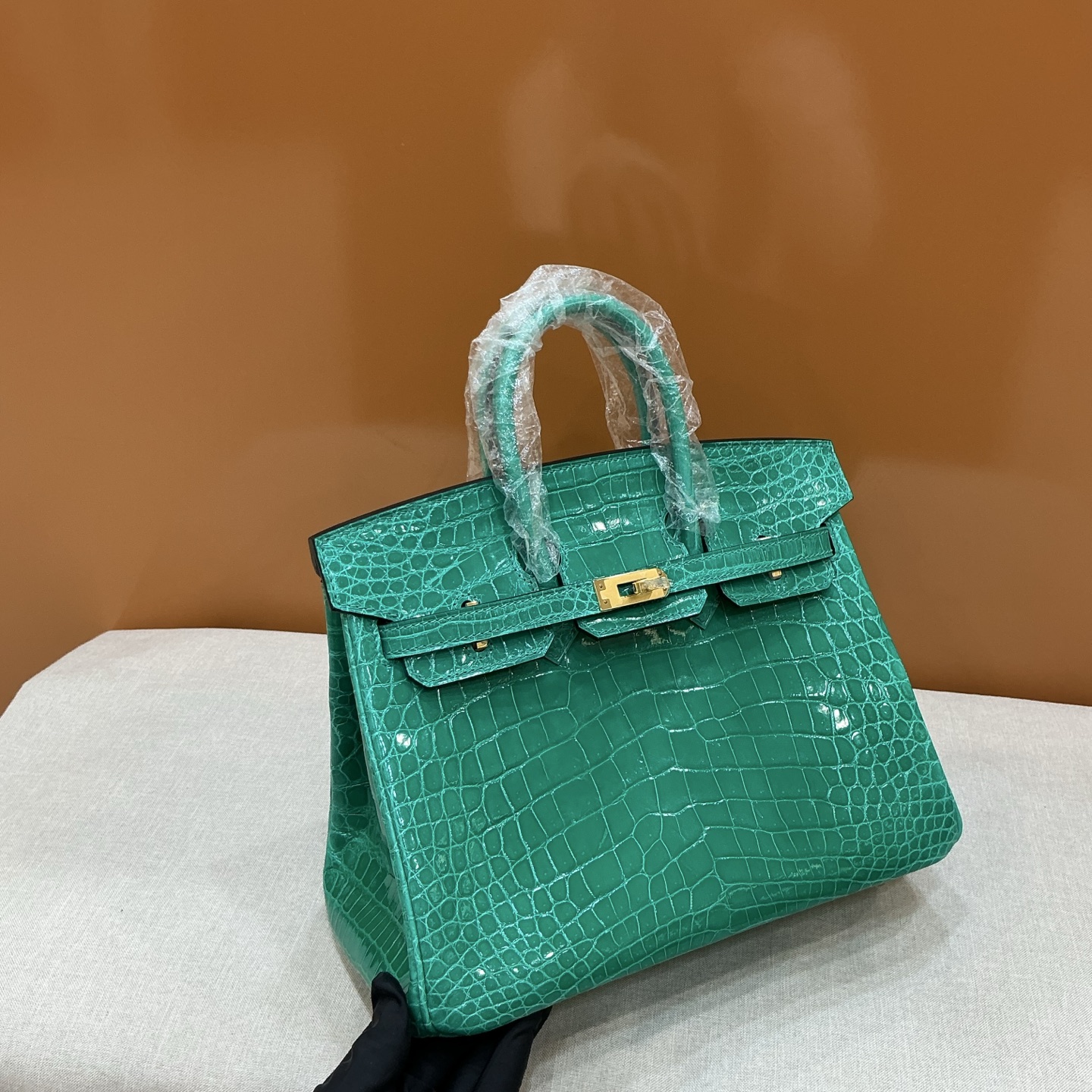 Hermes 一比一 女款 Birkin 鱷魚紋手提包 綠松石潮流款| 10 Hermes 一比一 女款 Birkin 鱷魚紋手提包 綠松石潮流款