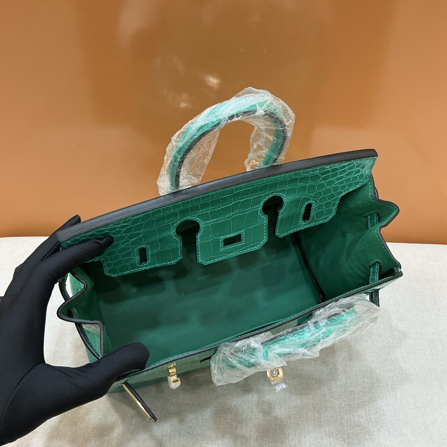 Hermes 一比一 女款 Birkin 鱷魚紋手提包 綠松石潮流款| 8 Hermes 一比一 女款 Birkin 鱷魚紋手提包 綠松石潮流款