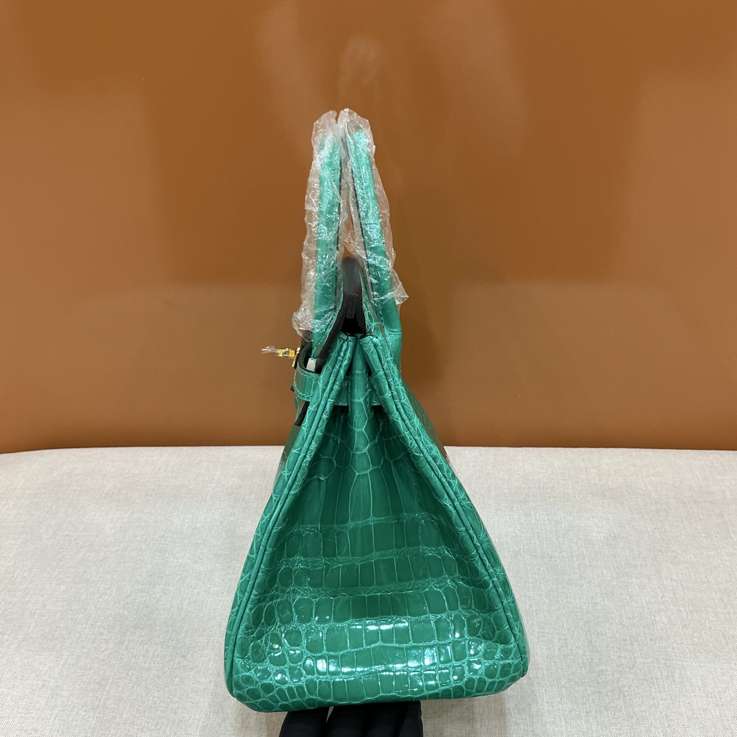 Hermes 一比一 女款 Birkin 鱷魚紋手提包 綠松石潮流款| 7 Hermes 一比一 女款 Birkin 鱷魚紋手提包 綠松石潮流款