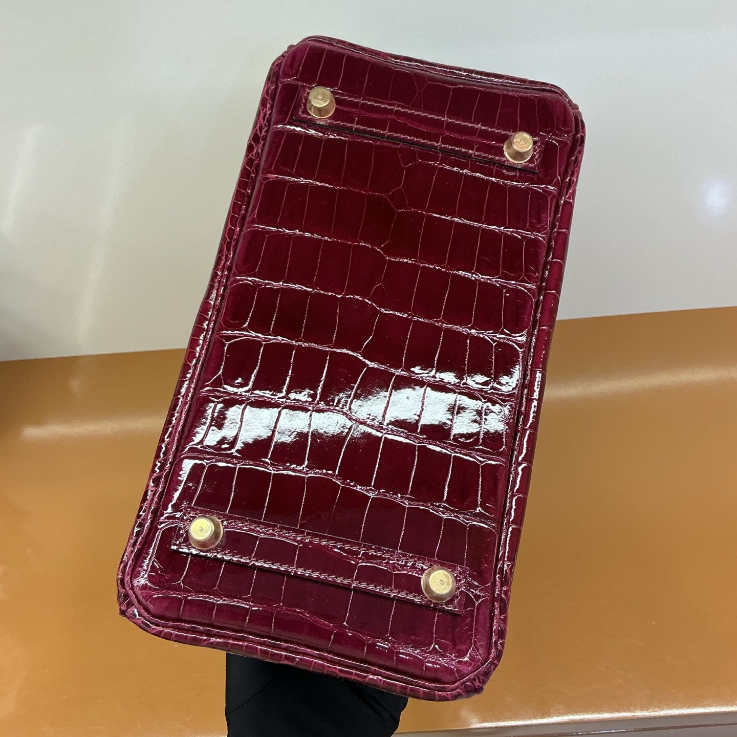 Hermes A貨 女款 Birkin 鱷魚紋手提包 紫紅高級款| 15 Hermes A貨 女款 Birkin 鱷魚紋手提包 紫紅高級款