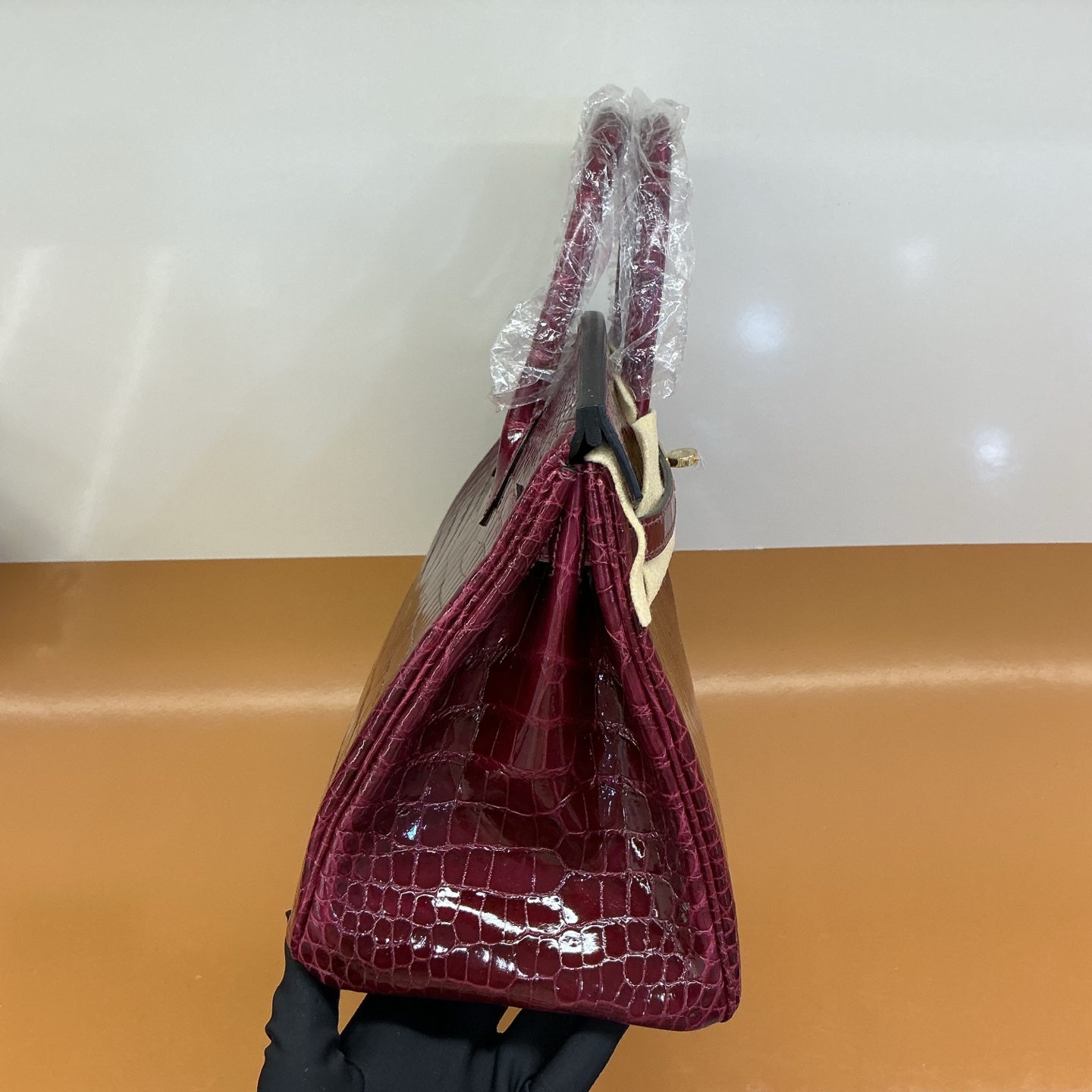 Hermes A貨 女款 Birkin 鱷魚紋手提包 紫紅高級款| 8 Hermes A貨 女款 Birkin 鱷魚紋手提包 紫紅高級款