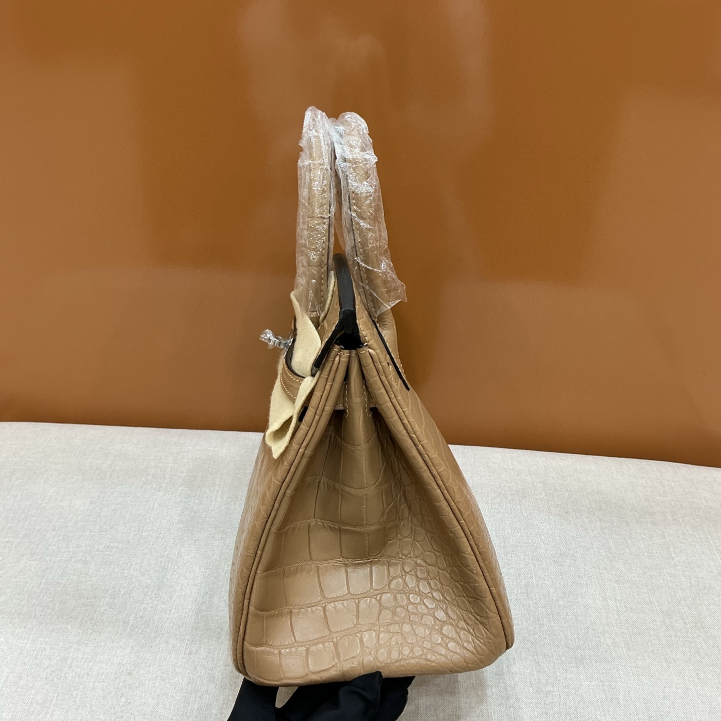 Hermes 一比一 Birkin 鱷魚紋手提包 卡其色優雅款| 8 Hermes 一比一 Birkin 鱷魚紋手提包 卡其色優雅款