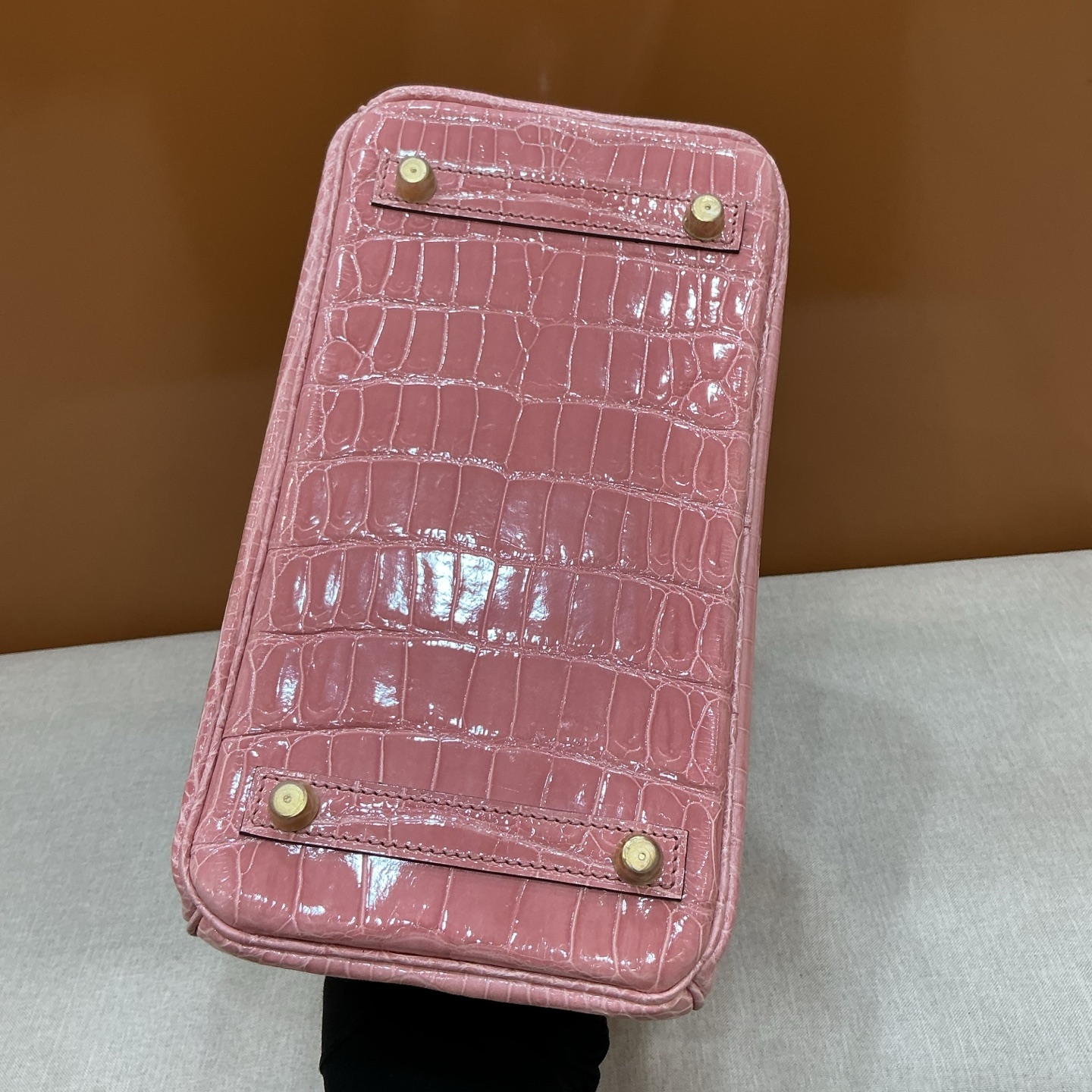 Hermes 原單 Birkin 鱷魚紋手提包 粉色甜美款| 7 Hermes 原單 Birkin 鱷魚紋手提包 粉色甜美款