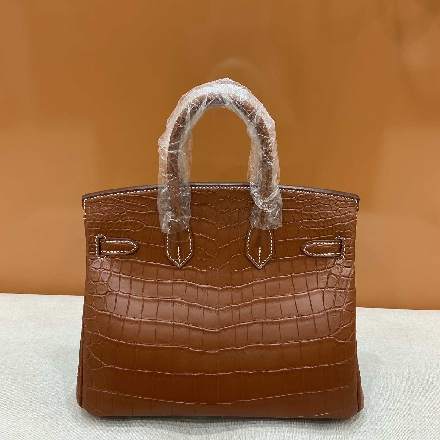 Hermes 高仿 Birkin 鱷魚紋手提包 深棕色新款| 12 Hermes 高仿 Birkin 鱷魚紋手提包 深棕色新款