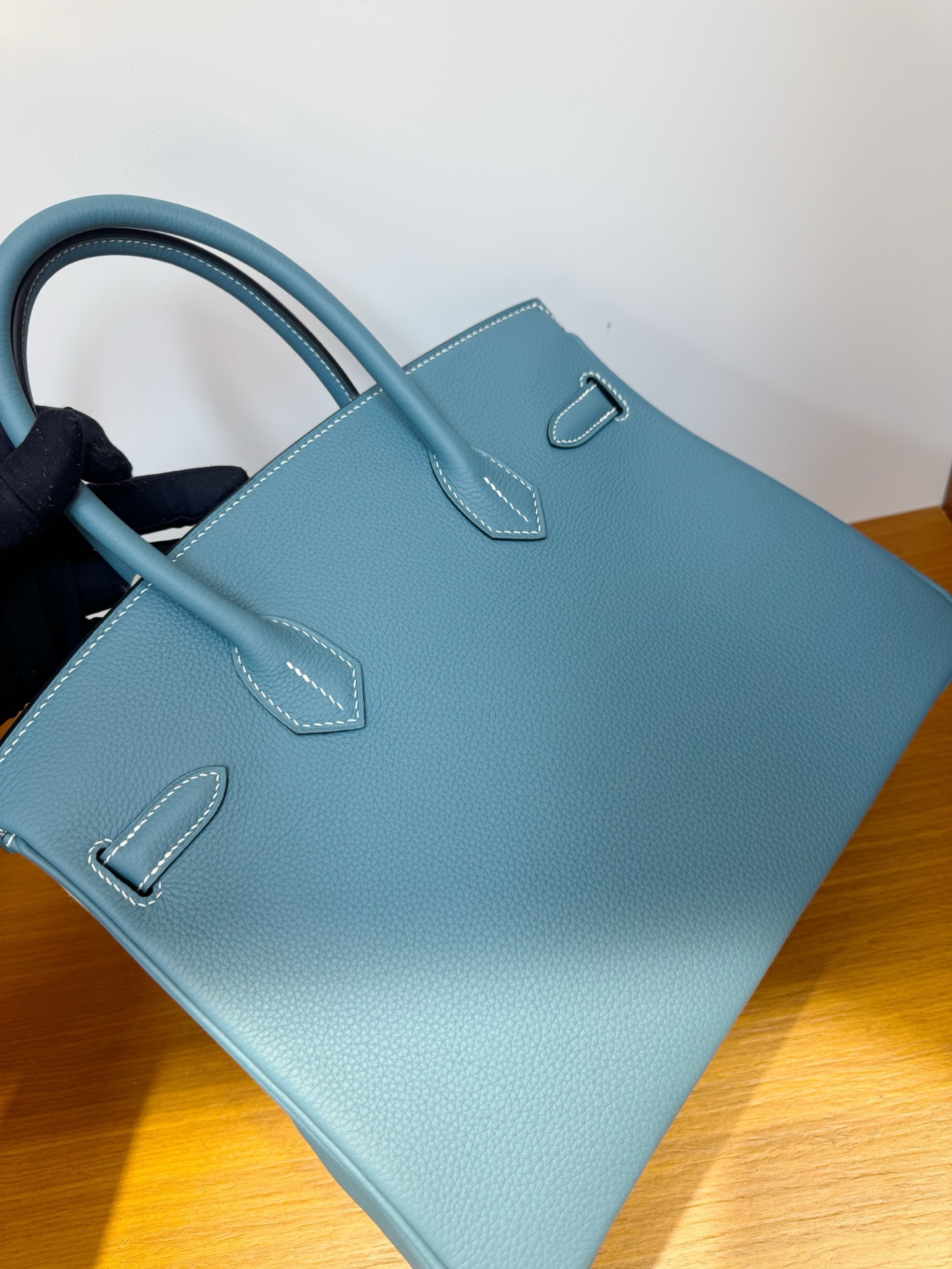 Hermes 一比一 Birkin 鱷魚紋手提包 天蓝色經典款| 10 Hermes 一比一 Birkin 鱷魚紋手提包 天蓝色經典款