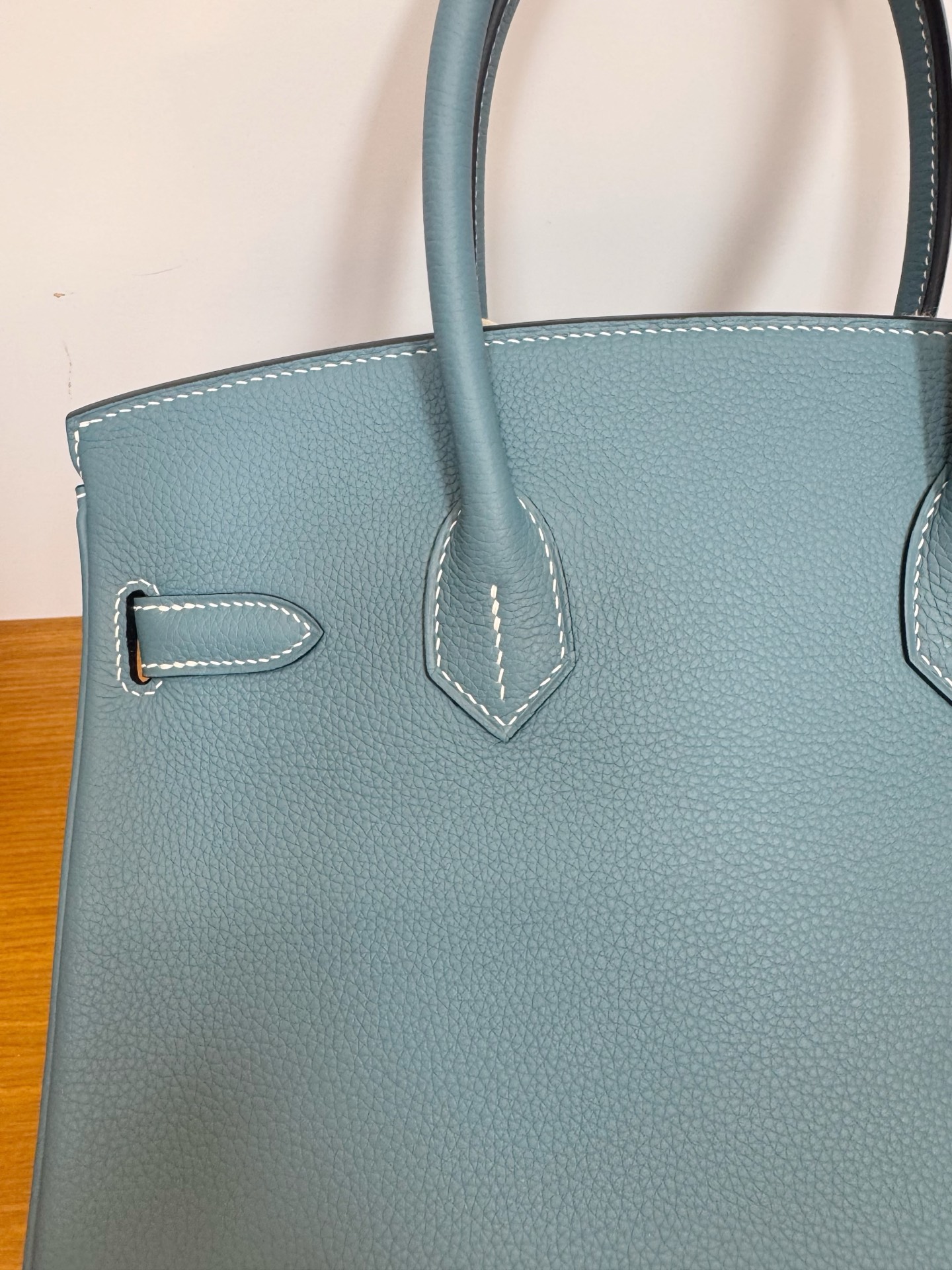 Hermes 一比一 Birkin 鱷魚紋手提包 天蓝色經典款| 9 Hermes 一比一 Birkin 鱷魚紋手提包 天蓝色經典款