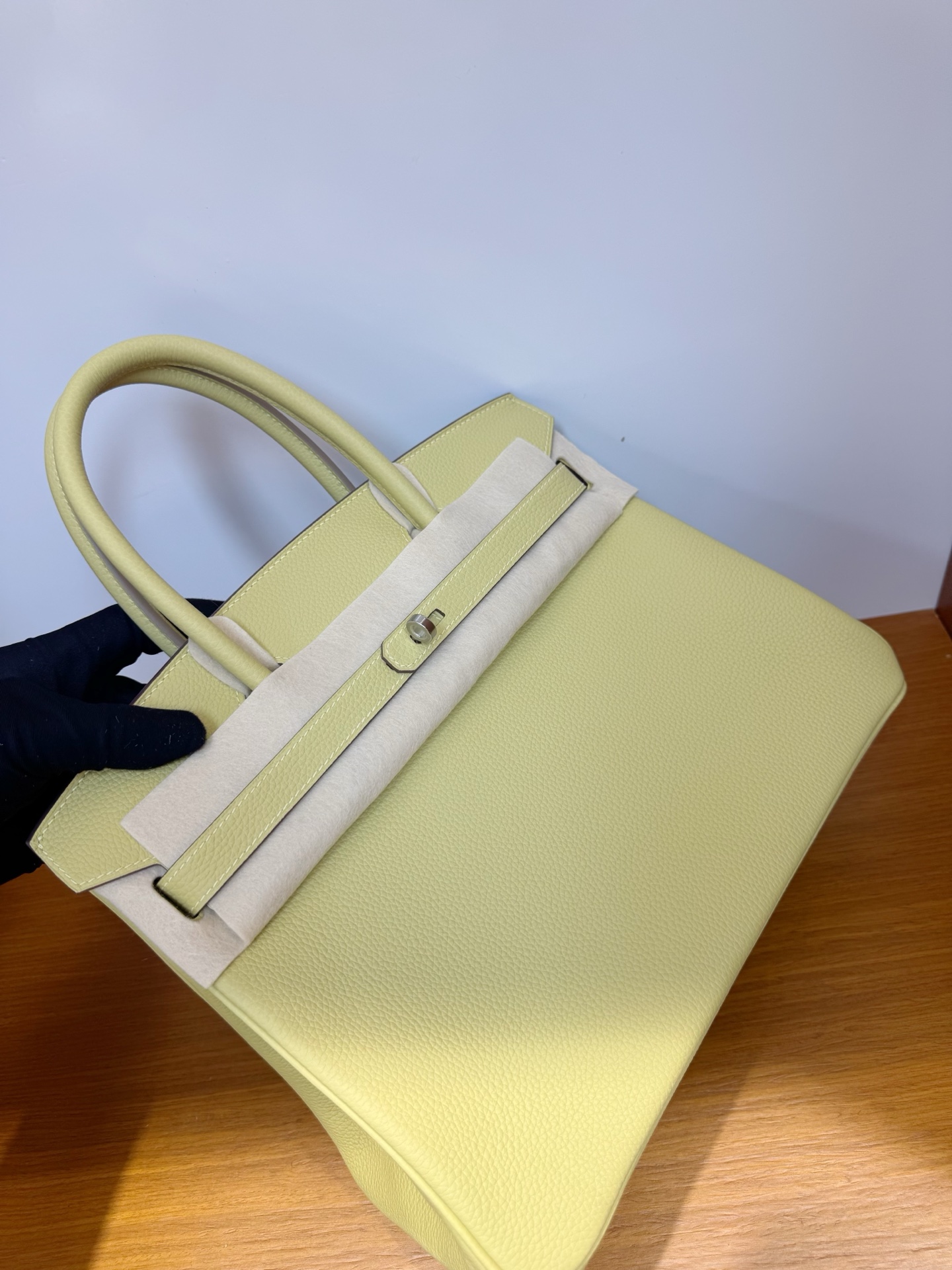 Hermes 高仿 Birkin Togo皮手提包 淡黃清新款| 11 Hermes 高仿 Birkin Togo皮手提包 淡黃清新款