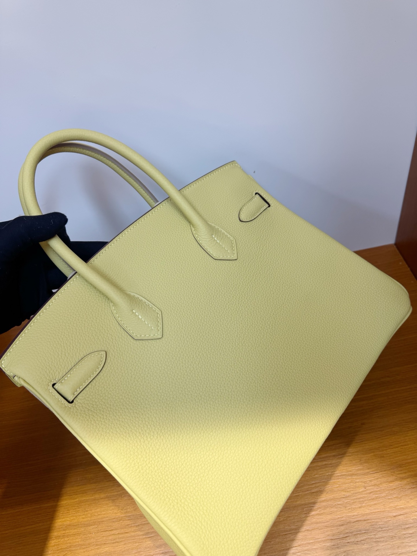Hermes 高仿 Birkin Togo皮手提包 淡黃清新款| 10 Hermes 高仿 Birkin Togo皮手提包 淡黃清新款