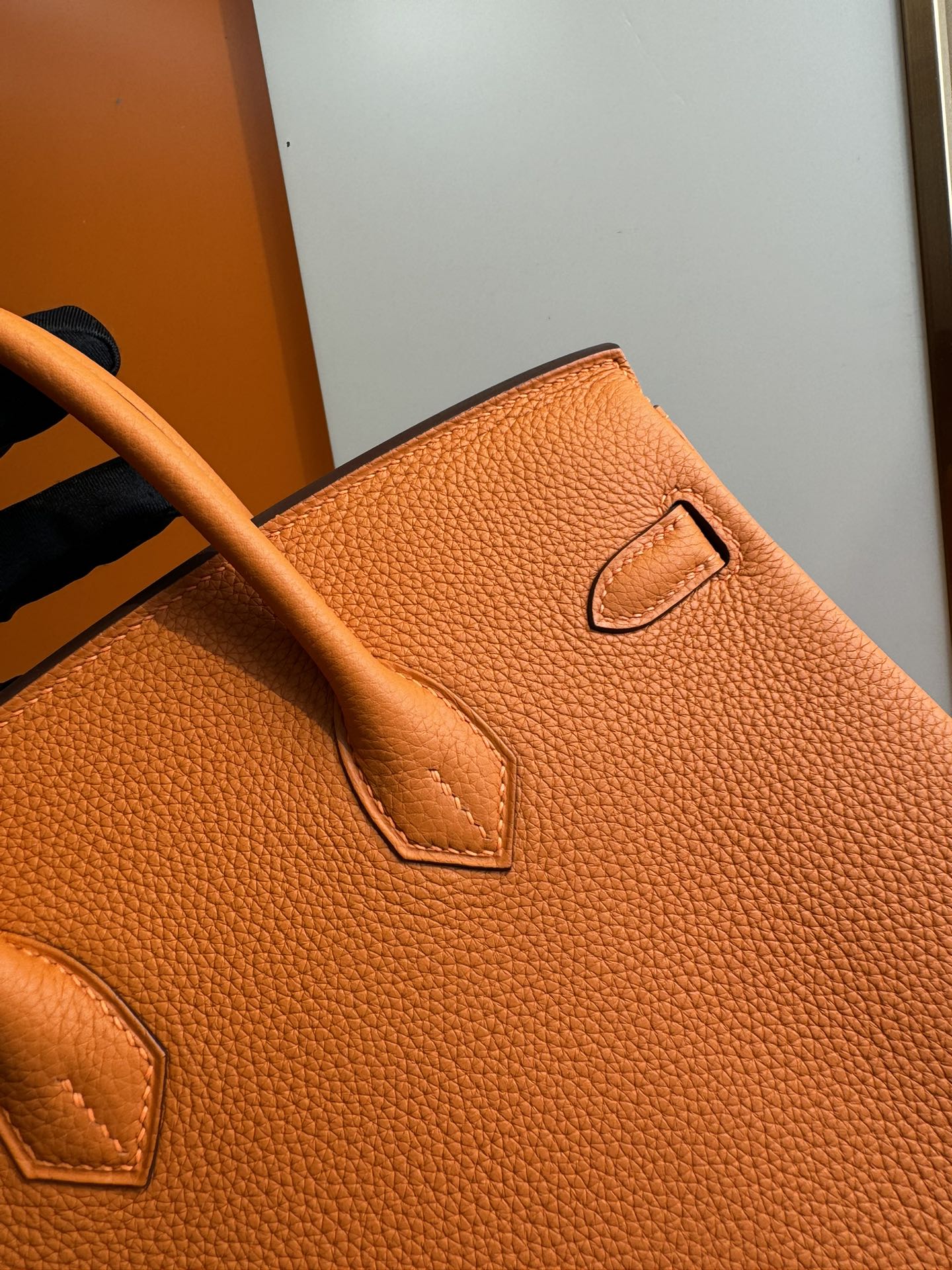 Hermes 一比一 女款 Birkin 手提包 橘色亮眼款 時尚通勤風| 12 Hermes 一比一 女款 Birkin 手提包 橘色亮眼款 時尚通勤風
