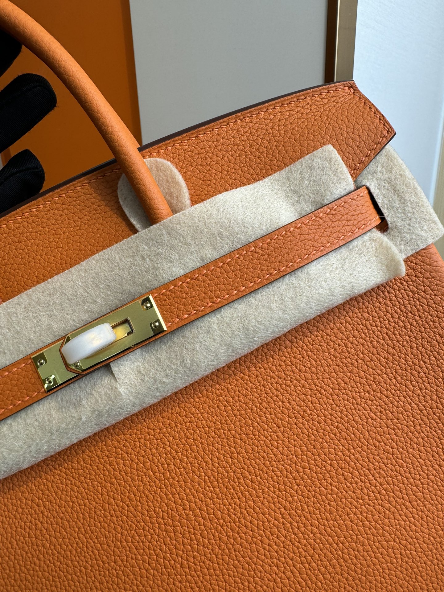 Hermes 原單 女款 Birkin 手提包 橘色 清新百搭款| 12 Hermes 原單 女款 Birkin 手提包 橘色 清新百搭款