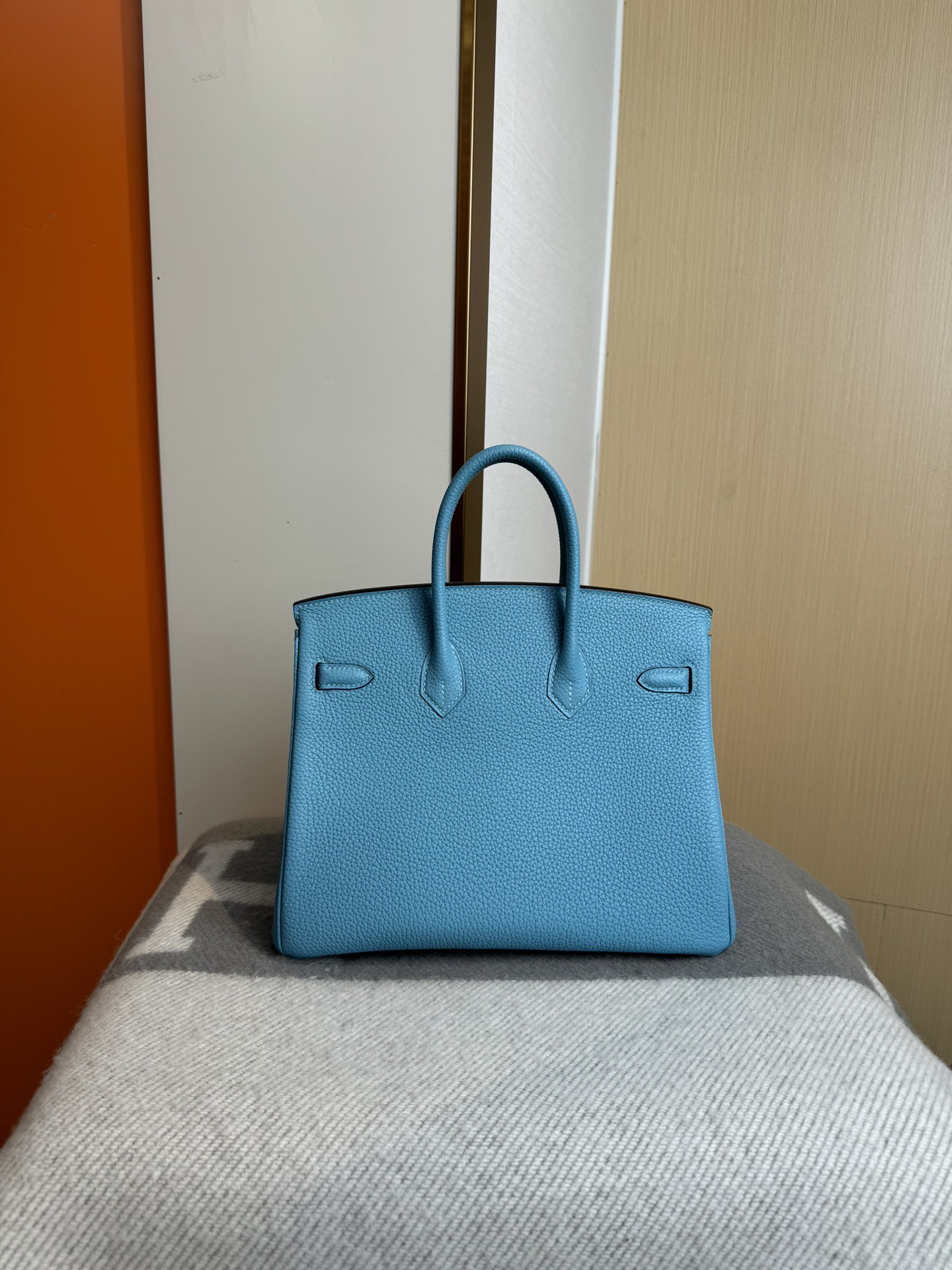 Hermes A貨 女款 Birkin 手提包 湖水藍清新百搭款商務百搭風| 14 Hermes A貨 女款 Birkin 手提包 湖水藍清新百搭款商務百搭風