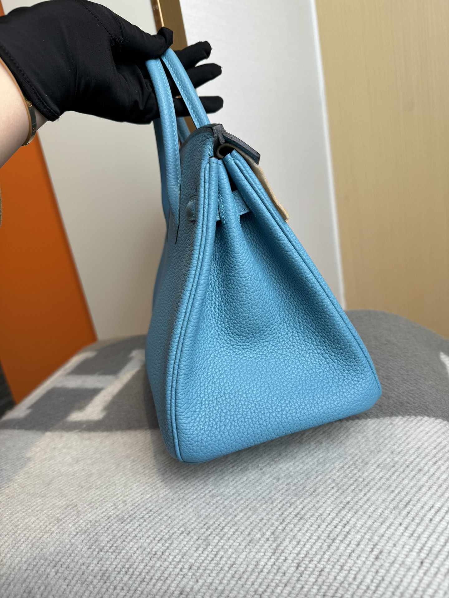 Hermes A貨 女款 Birkin 手提包 湖水藍清新百搭款商務百搭風| 11 Hermes A貨 女款 Birkin 手提包 湖水藍清新百搭款商務百搭風