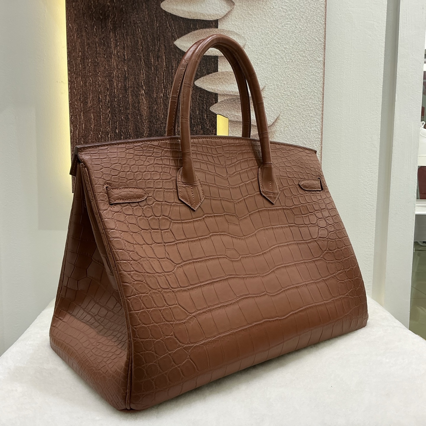 Hermes 一比一 女款 Birkin 手提包 深棕鱷魚紋 高端奢華風| 11 Hermes 一比一 女款 Birkin 手提包 深棕鱷魚紋 高端奢華風