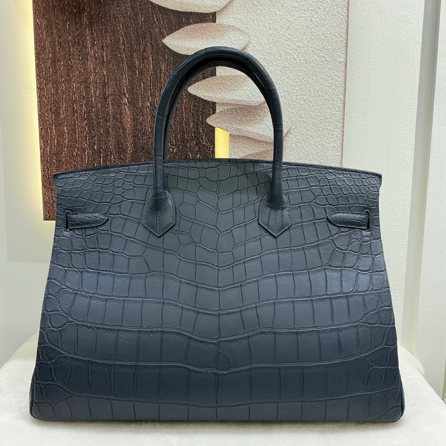 Hermes 原單 女款 Birkin 手提包 深藍拼接款 商務質感風| 11 Hermes 原單 女款 Birkin 手提包 深藍拼接款 商務質感風