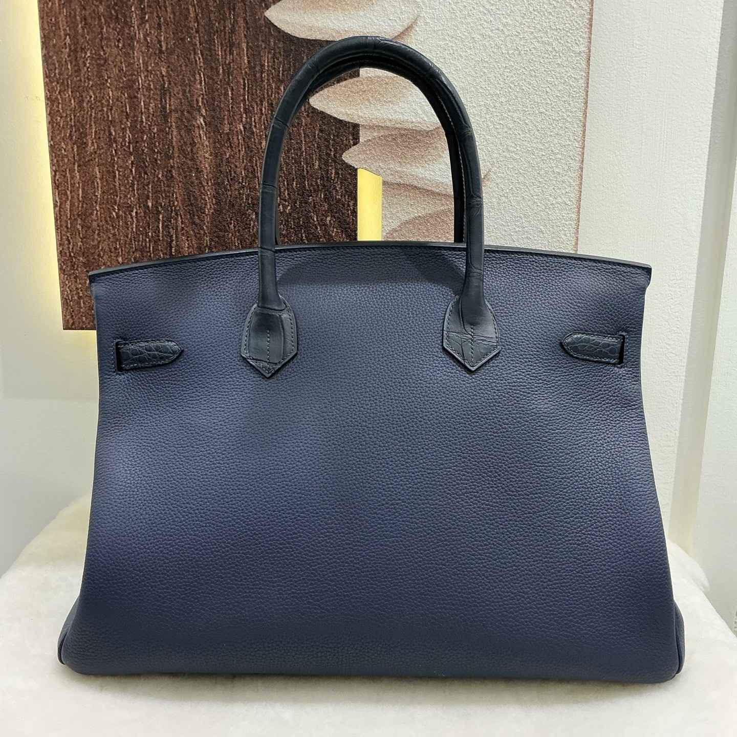 Hermes A貨 女款 Birkin 手提包 藍色鱷魚紋 高級氣場款| 12 Hermes A貨 女款 Birkin 手提包 藍色鱷魚紋 高級氣場款
