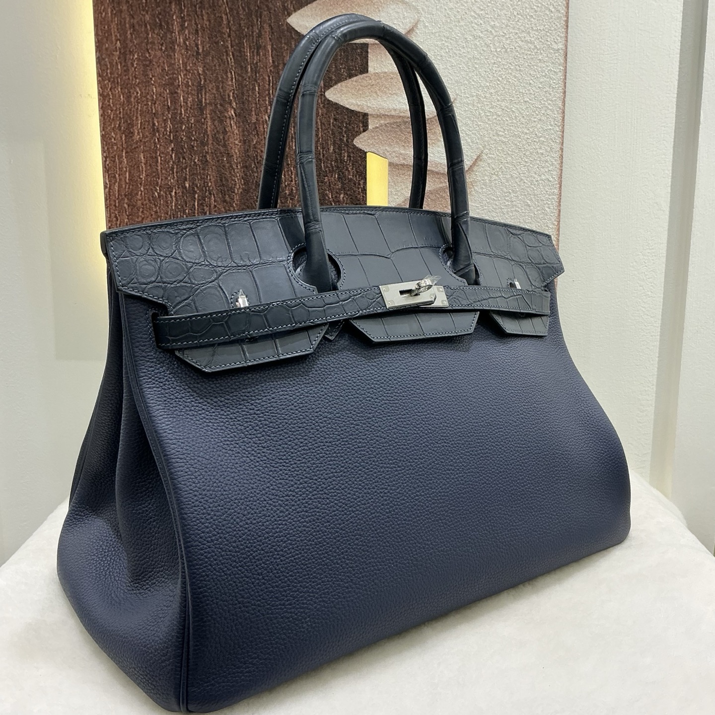 Hermes A貨 女款 Birkin 手提包 藍色鱷魚紋 高級氣場款| 11 Hermes A貨 女款 Birkin 手提包 藍色鱷魚紋 高級氣場款