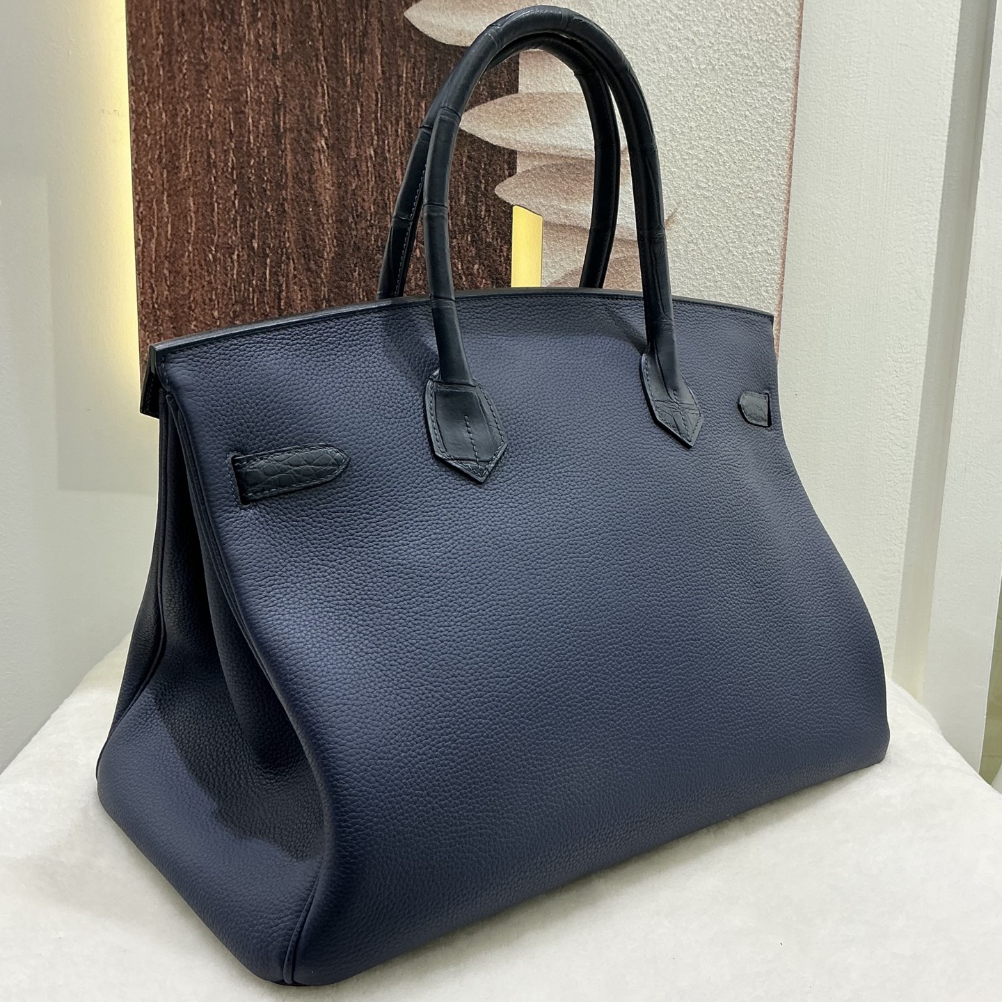Hermes A貨 女款 Birkin 手提包 藍色鱷魚紋 高級氣場款| 10 Hermes A貨 女款 Birkin 手提包 藍色鱷魚紋 高級氣場款