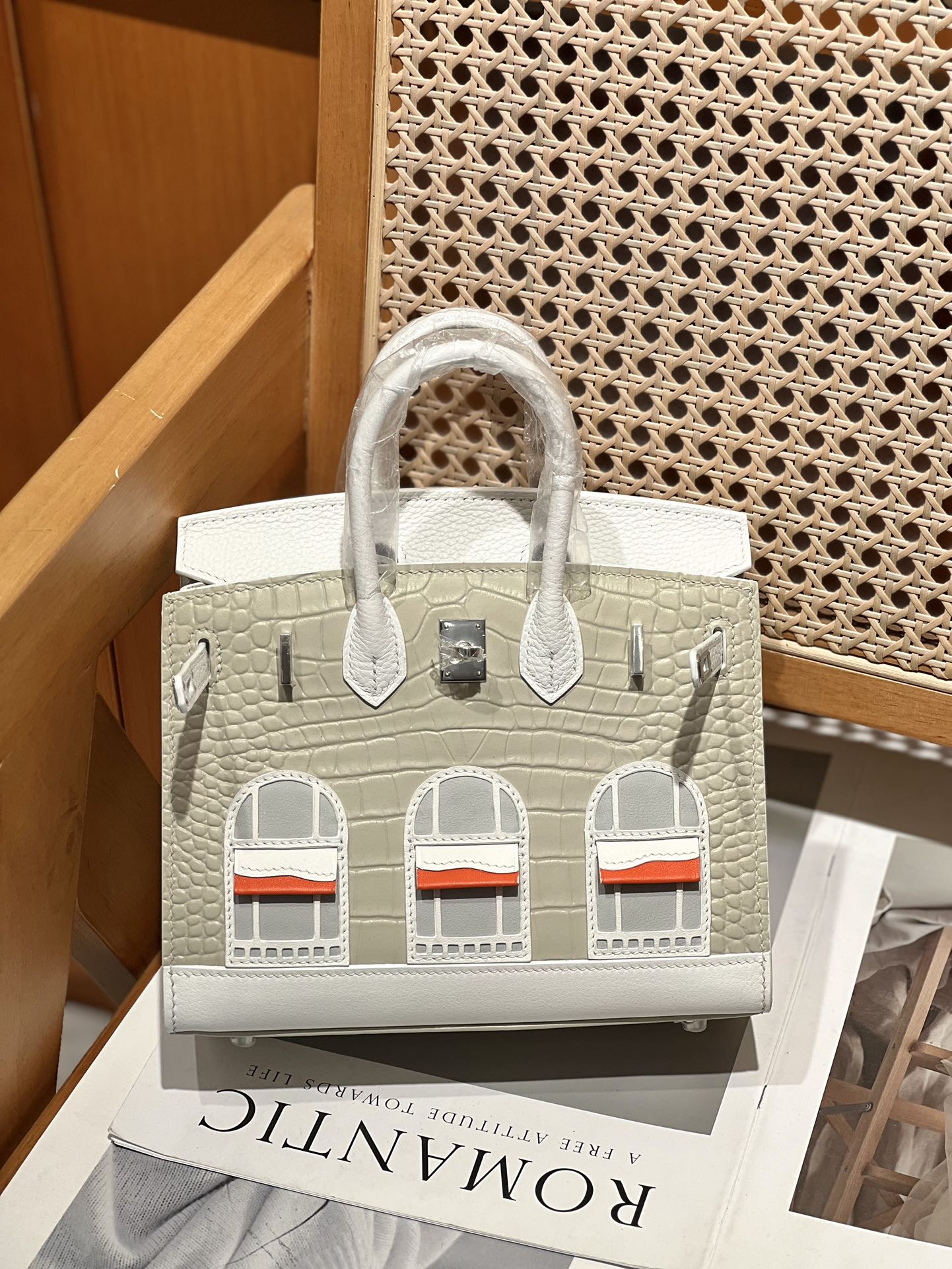 Hermes 原單 女款 Birkin 限量房屋圖案手提包 藝術設計款| 11 Hermes 原單 女款 Birkin 限量房屋圖案手提包 藝術設計款