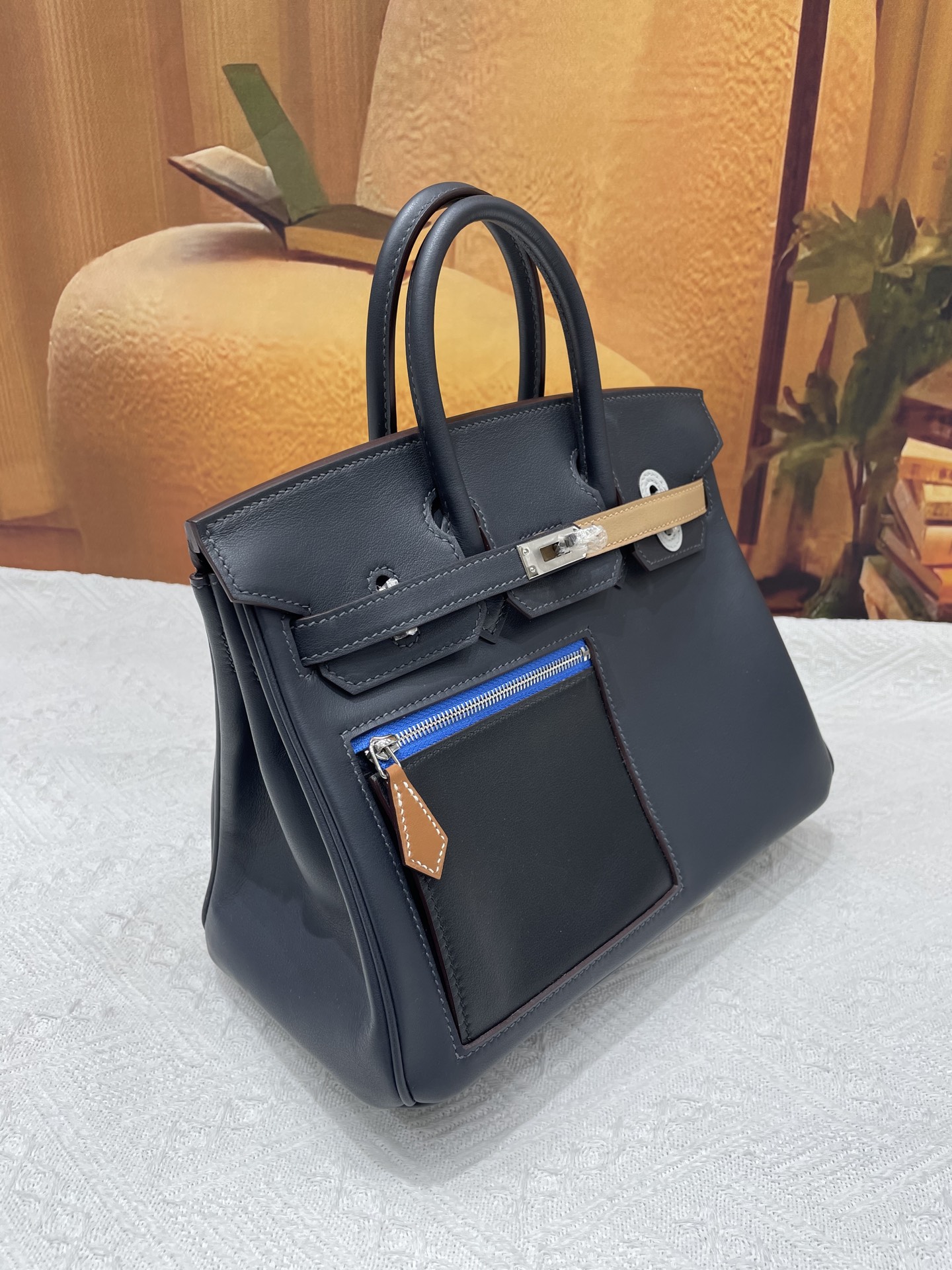 Hermes 原單 女款 Birkin 拼色口袋手提包 機能設計款| 10 Hermes 原單 女款 Birkin 拼色口袋手提包 機能設計款